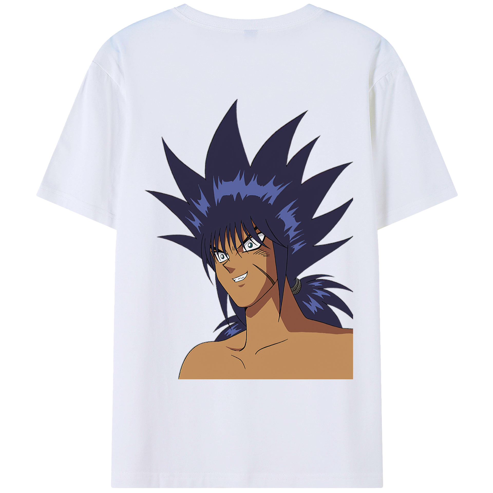 （画像用） 遊☆戯☆王 Yu-Gi-Oh! 綿100％ メンズ半袖Tシャツ（バックプリント） 通気性