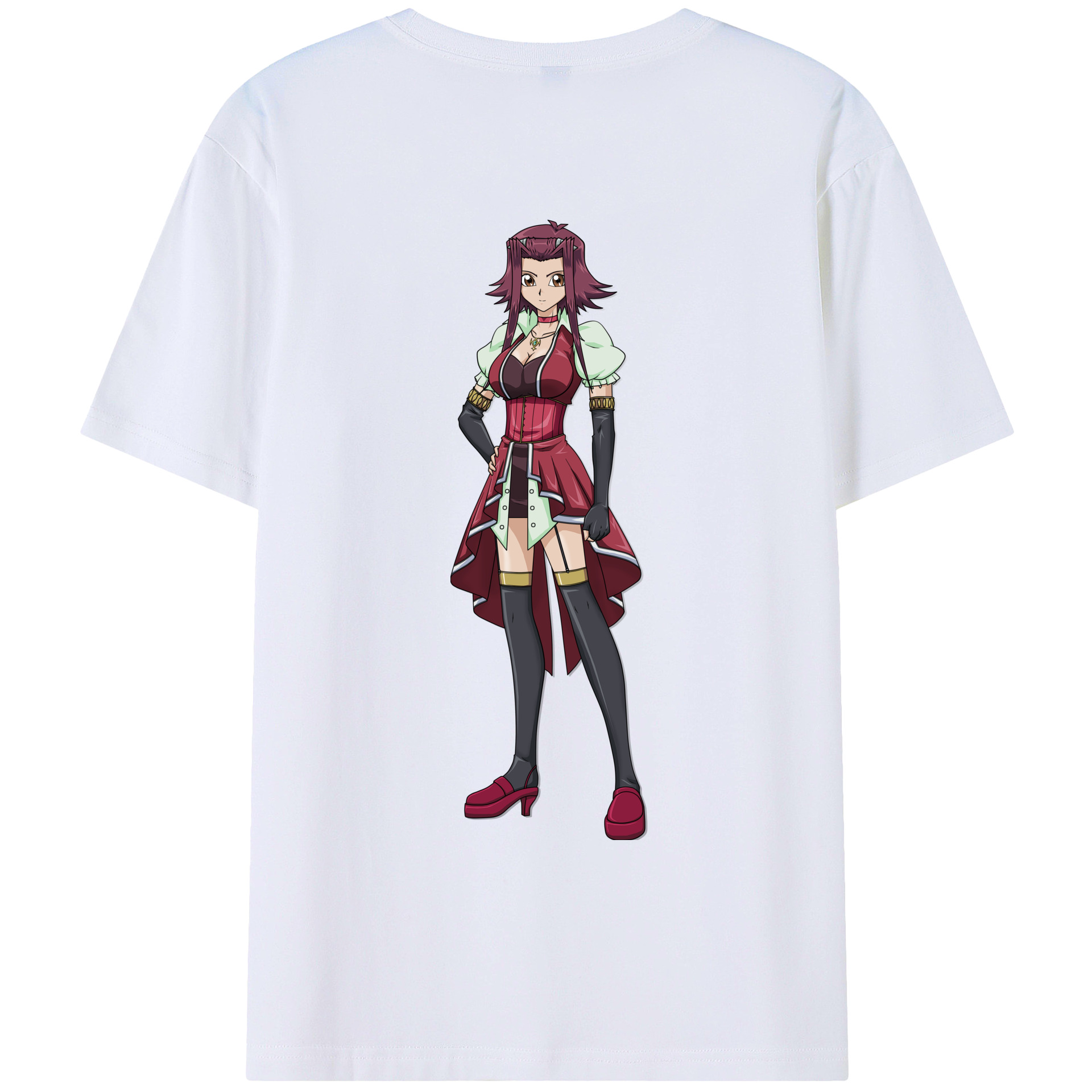 （画像用） 遊☆戯☆王 Yu-Gi-Oh! 綿100％ メンズ半袖Tシャツ（バックプリント） 通気性