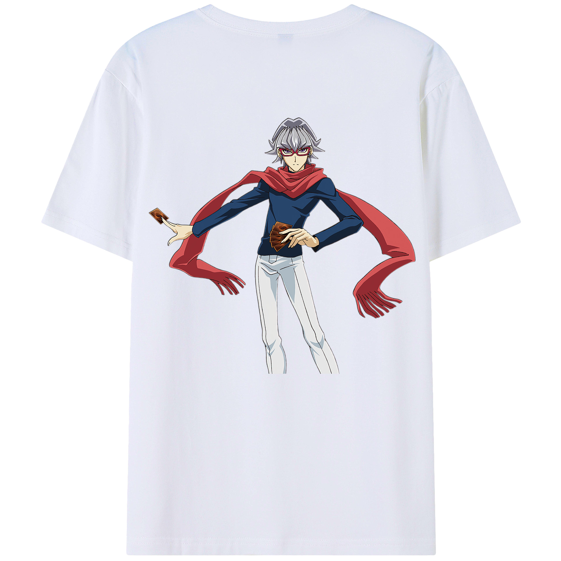（画像用） 遊☆戯☆王 Yu-Gi-Oh! 綿100％ メンズ半袖Tシャツ（バックプリント） 通気性
