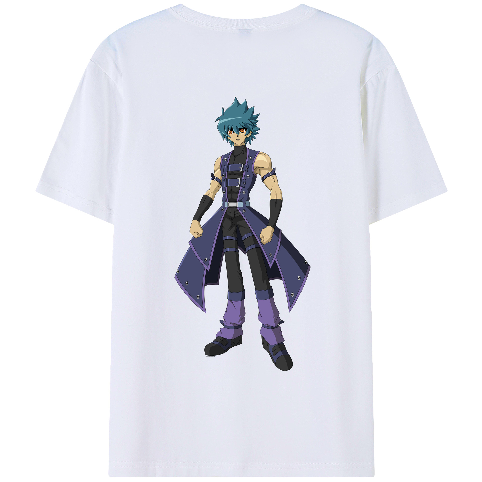 （画像用） 遊☆戯☆王 Yu-Gi-Oh! 綿100％ メンズ半袖Tシャツ（バックプリント） 通気性