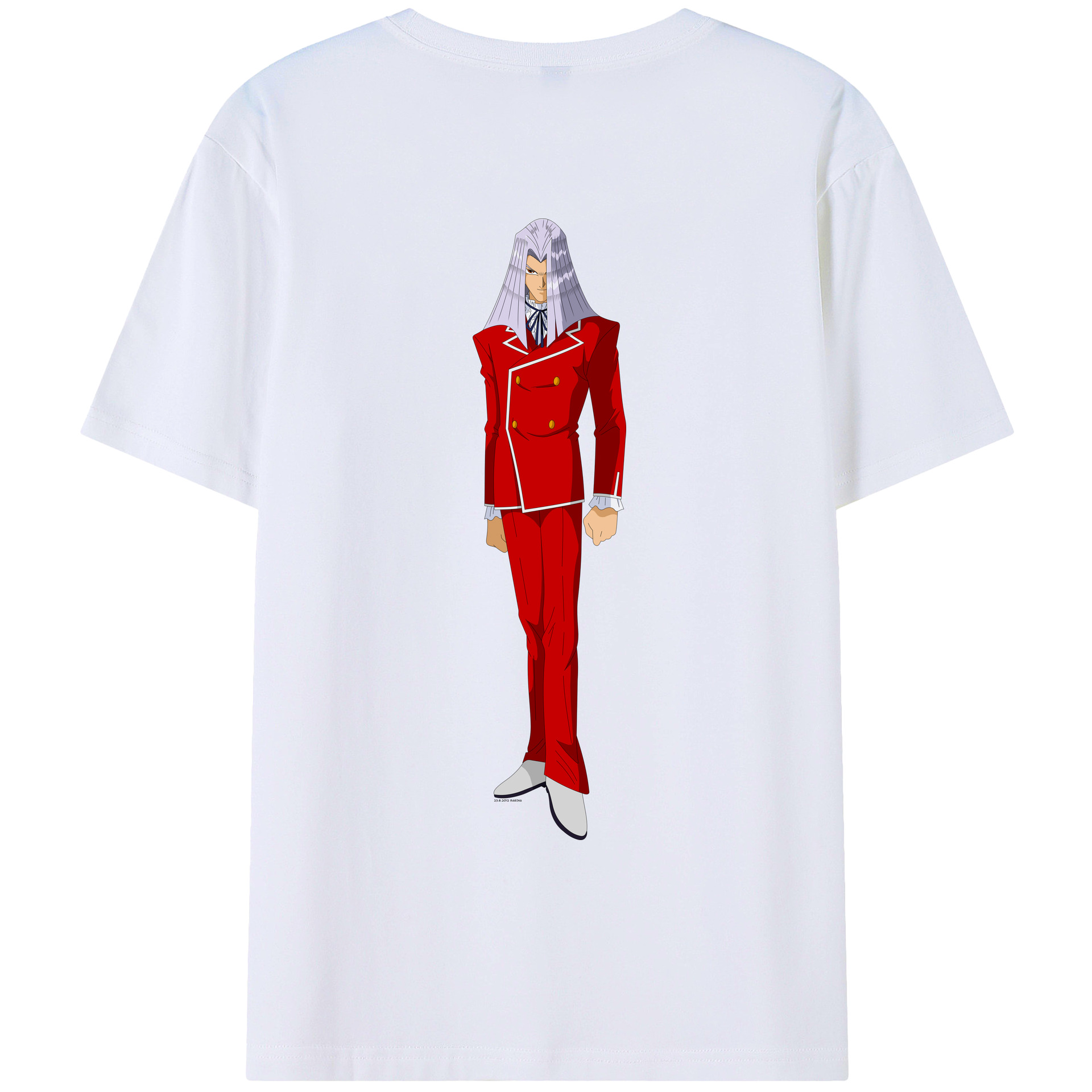 （画像用） 遊☆戯☆王 Yu-Gi-Oh! 綿100％ メンズ半袖Tシャツ（バックプリント） 通気性