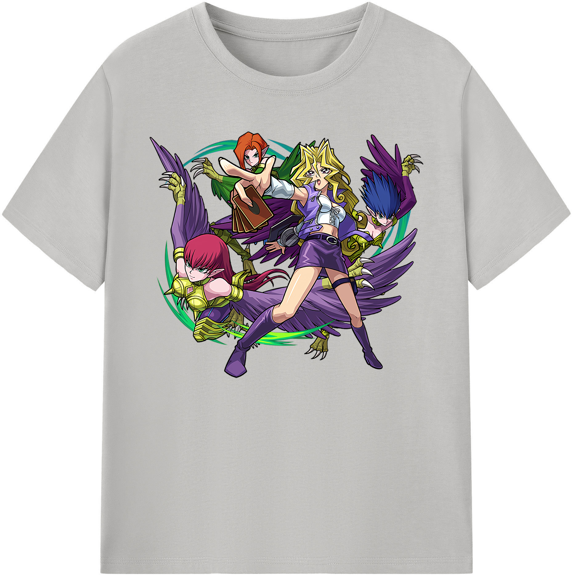 （画像用） 遊☆戯☆王 Yu-Gi-Oh! 綿100％ メンズ半袖Tシャツ｜肌触りやわらか＆通気性