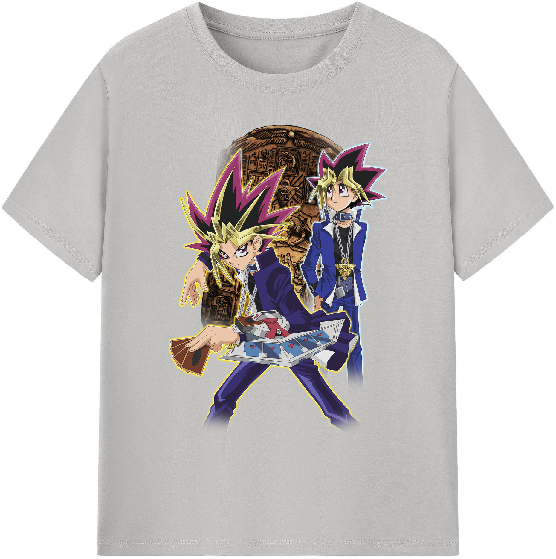 （画像用） 遊☆戯☆王 Yu-Gi-Oh! 綿100％ メンズ半袖Tシャツ｜肌触りやわらか＆通気性