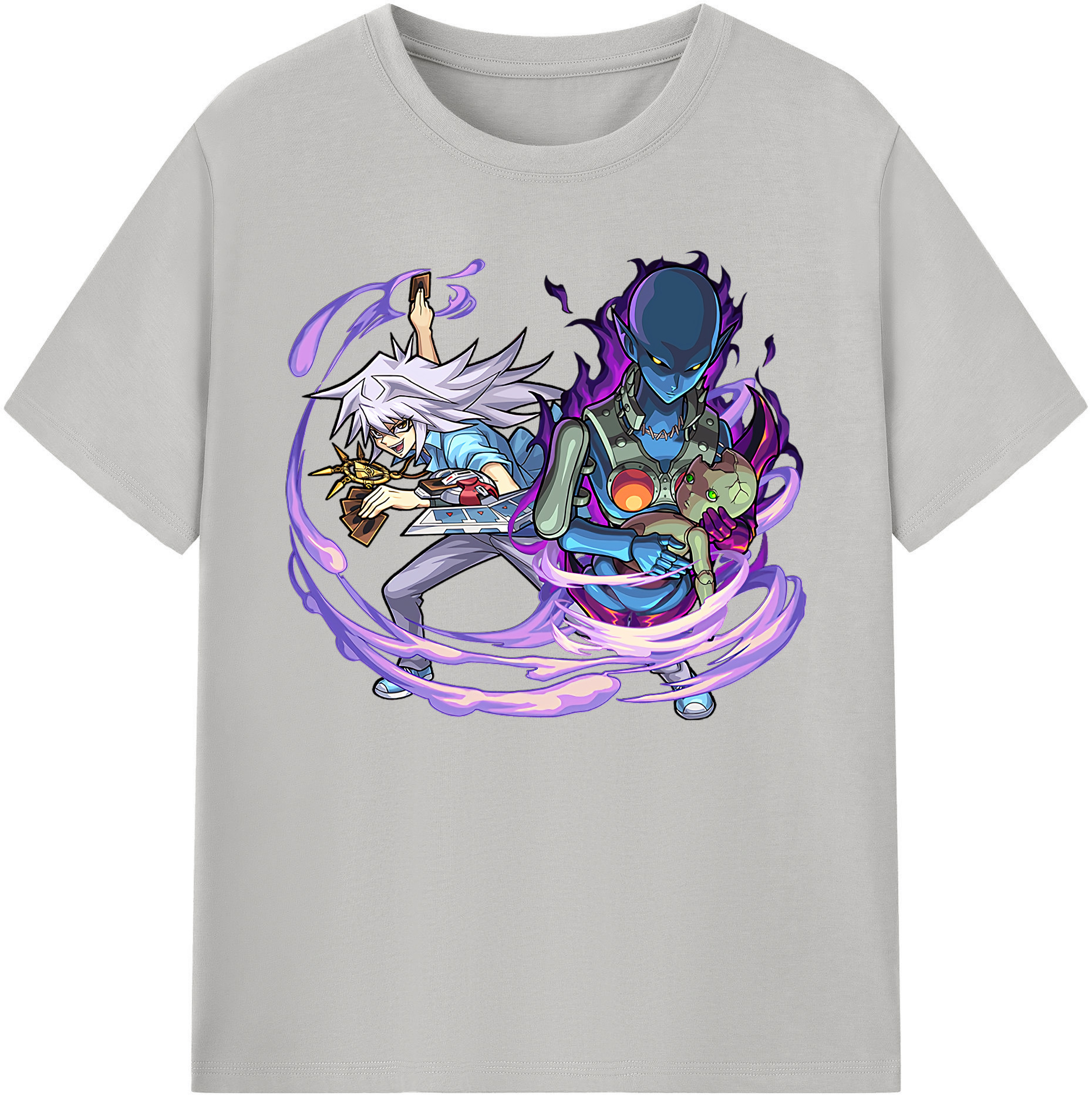 （画像用） 遊☆戯☆王 Yu-Gi-Oh! 綿100％ メンズ半袖Tシャツ｜肌触りやわらか＆通気性