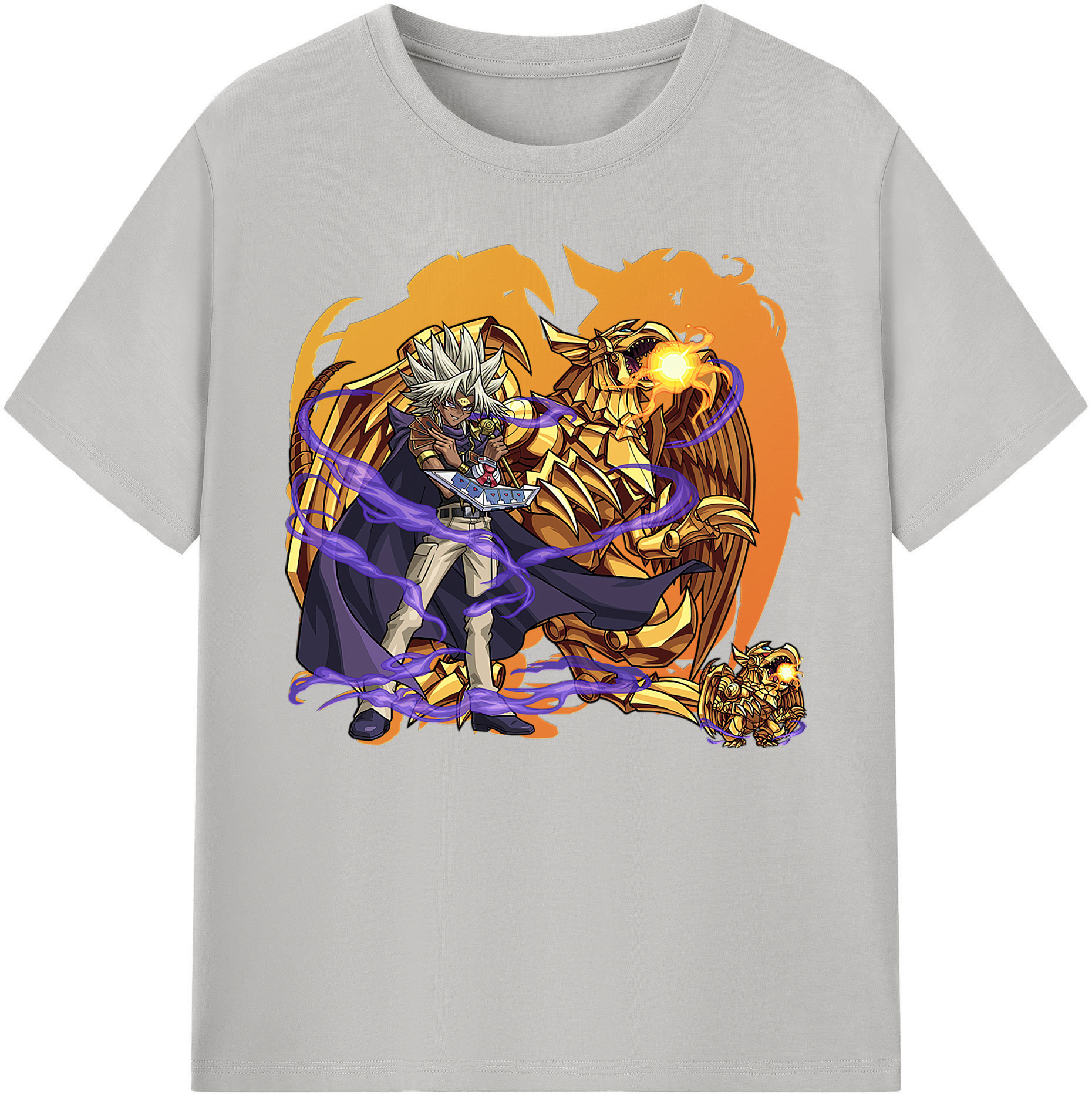 （画像用） 遊☆戯☆王 Yu-Gi-Oh! 綿100％ メンズ半袖Tシャツ｜肌触りやわらか＆通気性