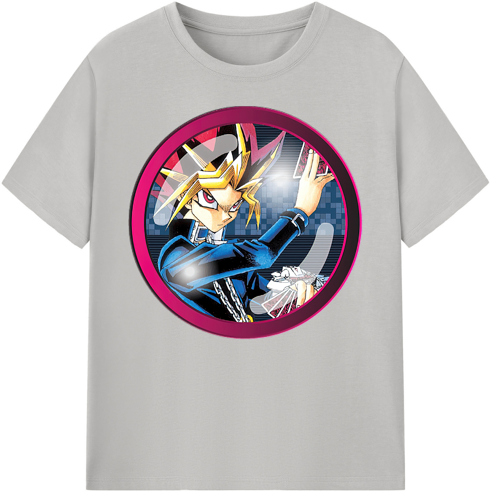 遊☆戯☆王 Yu-Gi-Oh! 綿100％ メンズ半袖Tシャツ｜肌触りやわらか＆通気性