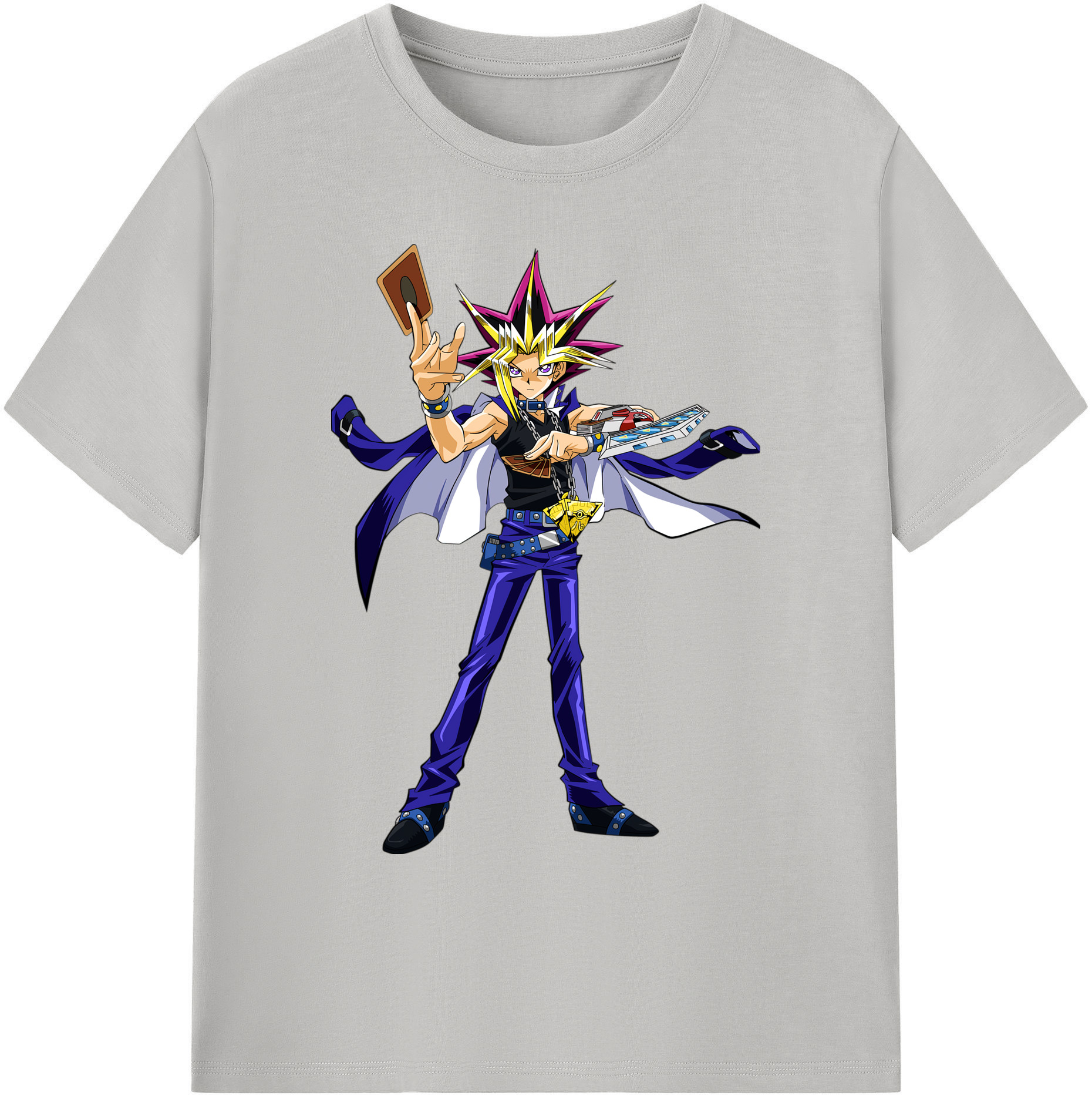 （画像用） 遊☆戯☆王 Yu-Gi-Oh! 綿100％ メンズ半袖Tシャツ｜肌触りやわらか＆通気性