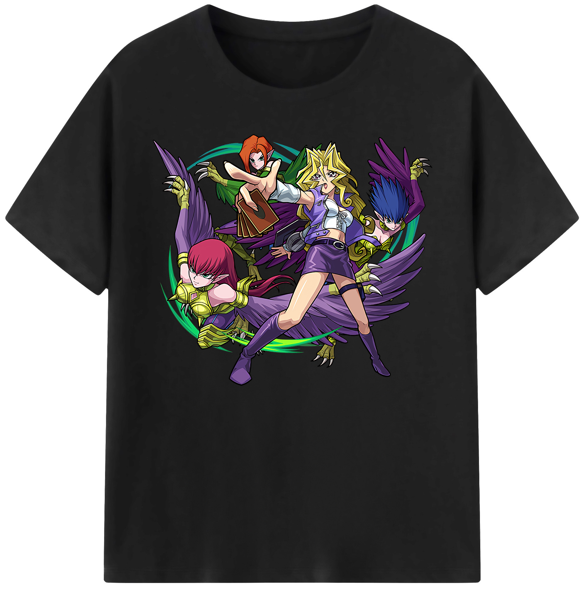 （画像用） 遊☆戯☆王 Yu-Gi-Oh! 綿100％ メンズ半袖Tシャツ｜肌触りやわらか＆通気性