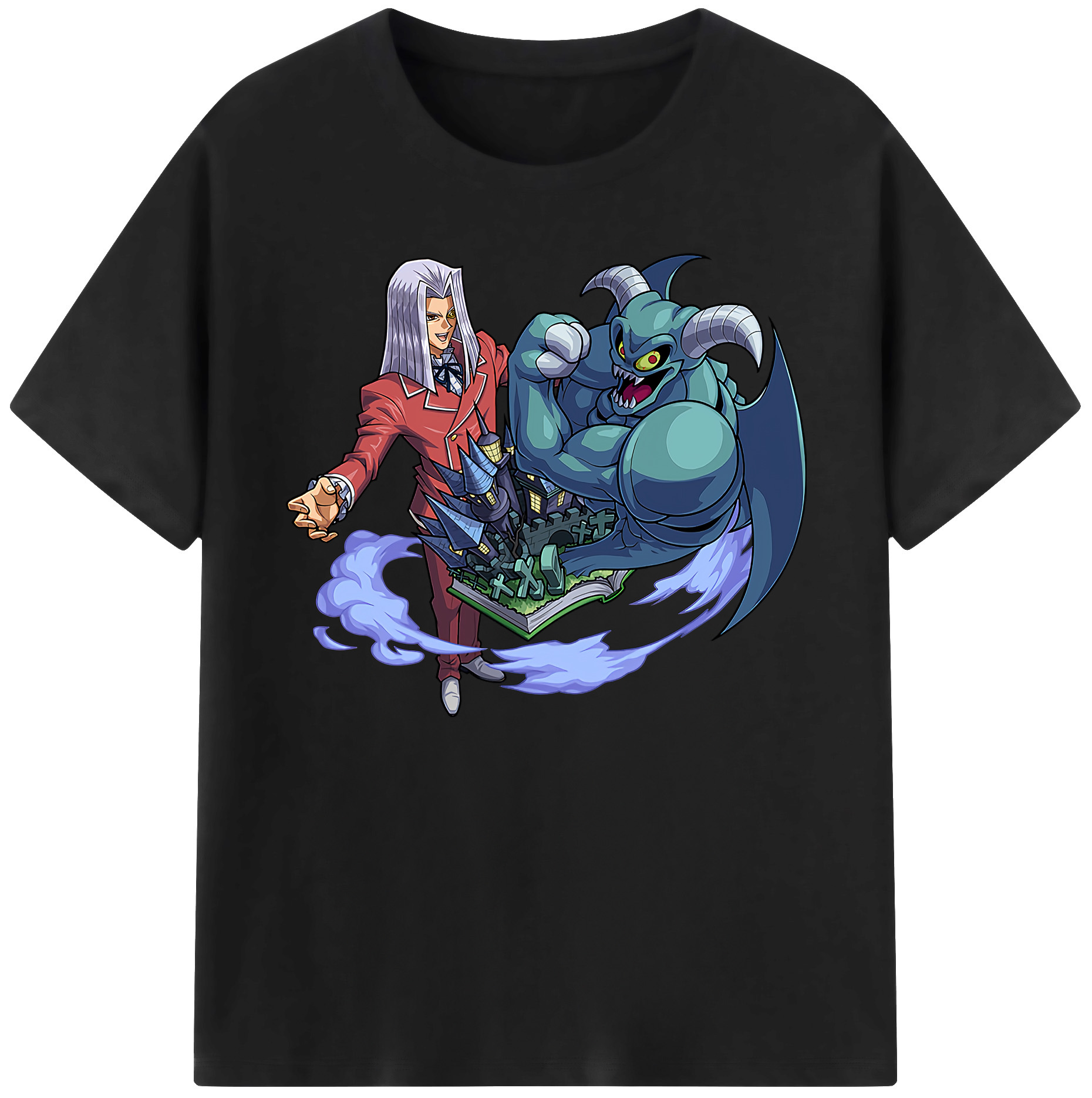 （画像用） 遊☆戯☆王 Yu-Gi-Oh! 綿100％ メンズ半袖Tシャツ｜肌触りやわらか＆通気性