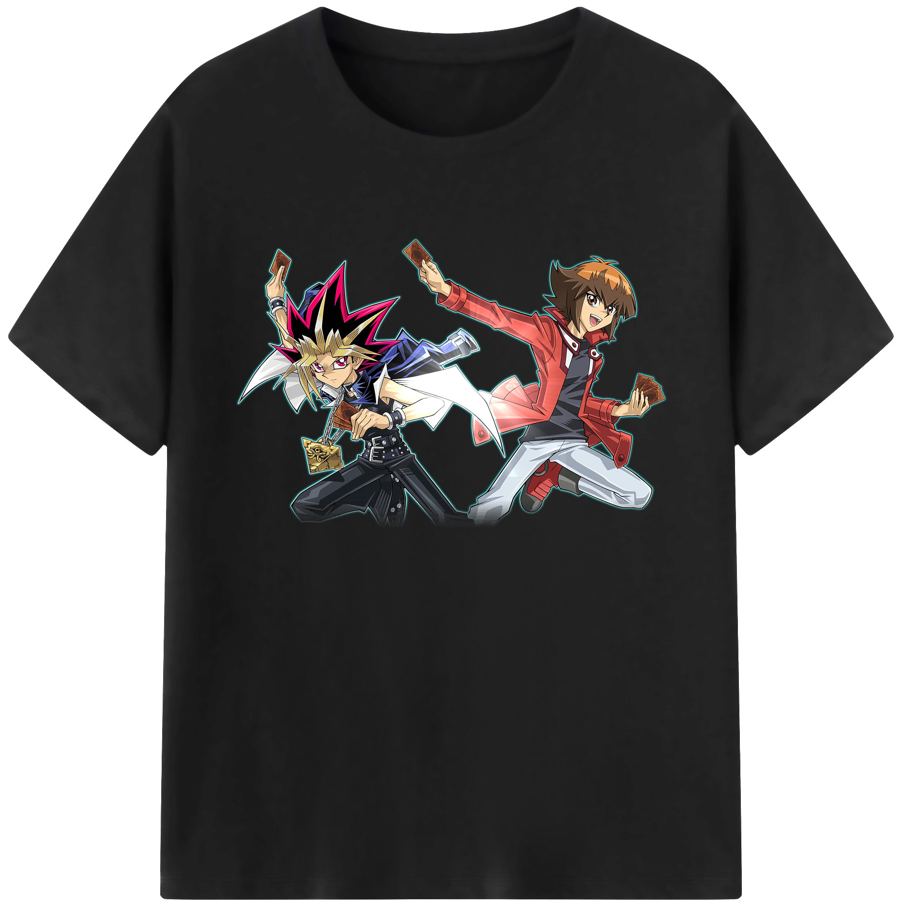 （画像用） 遊☆戯☆王 Yu-Gi-Oh! 綿100％ メンズ半袖Tシャツ｜肌触りやわらか＆通気性