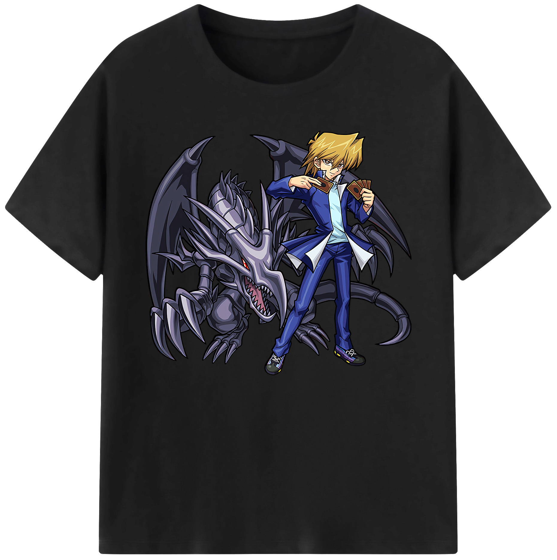 （画像用） 遊☆戯☆王 Yu-Gi-Oh! 綿100％ メンズ半袖Tシャツ｜肌触りやわらか＆通気性