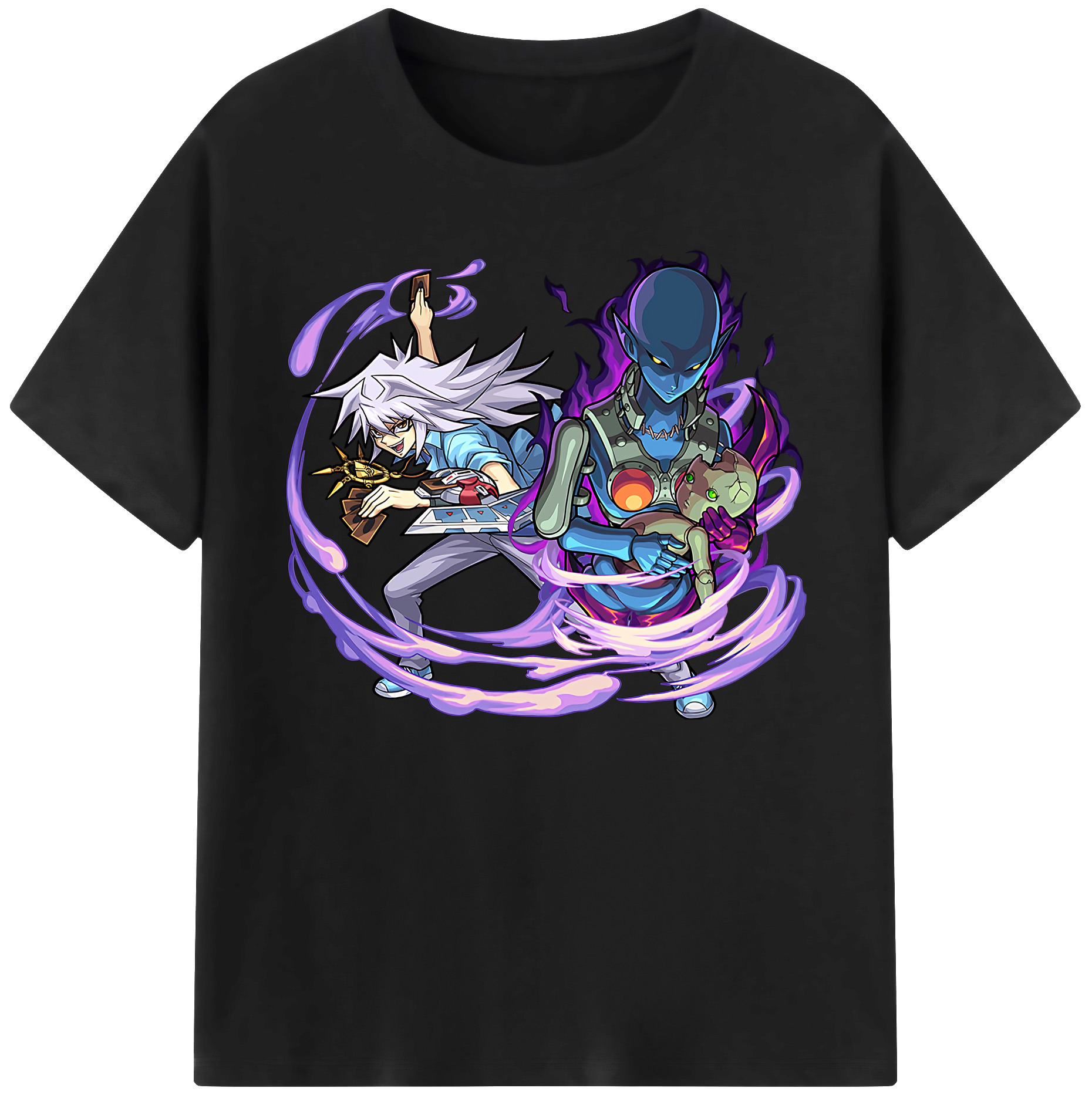 （画像用） 遊☆戯☆王 Yu-Gi-Oh! 綿100％ メンズ半袖Tシャツ｜肌触りやわらか＆通気性