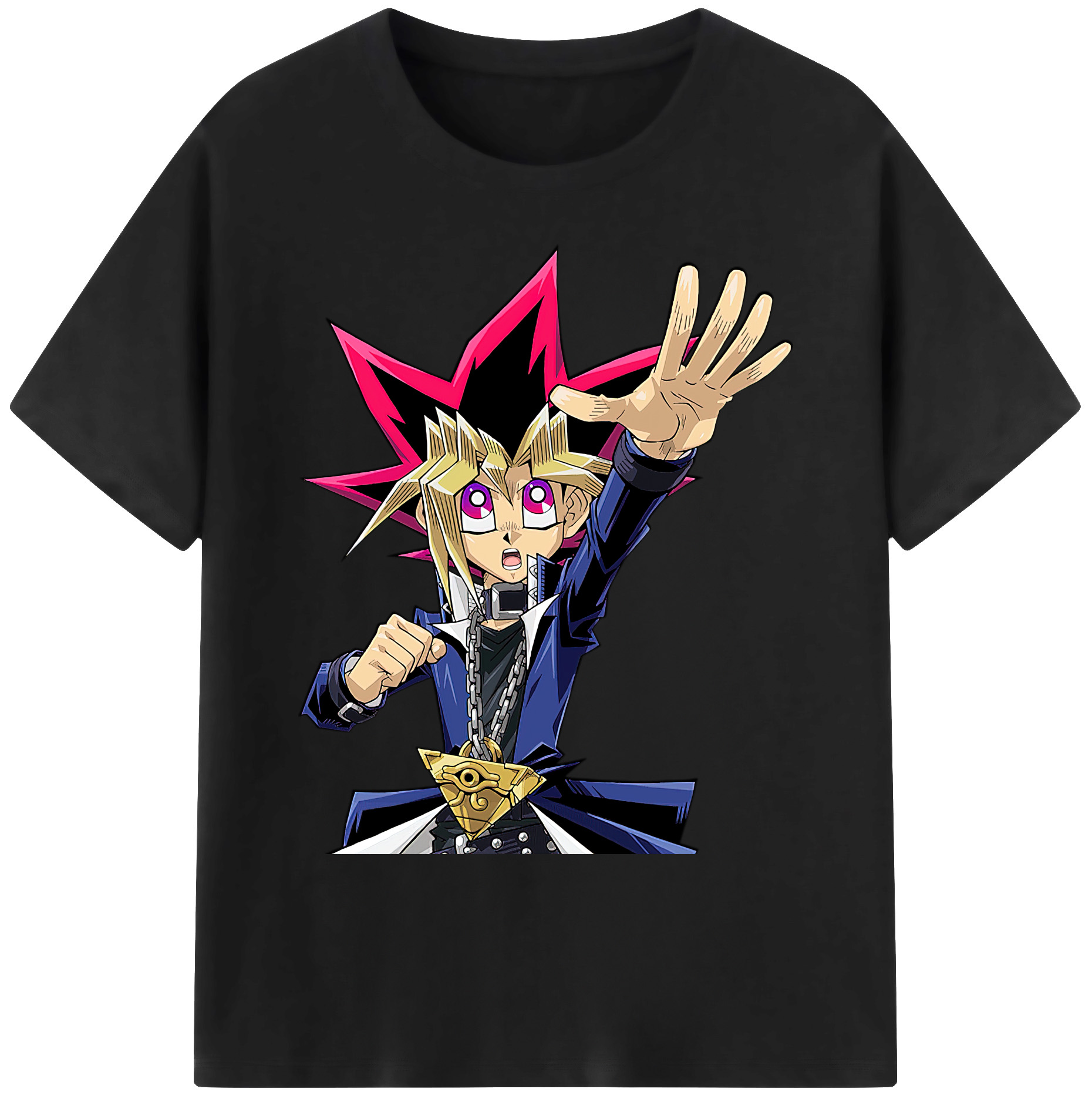 （画像用） 遊☆戯☆王 Yu-Gi-Oh! 綿100％ メンズ半袖Tシャツ｜肌触りやわらか＆通気性