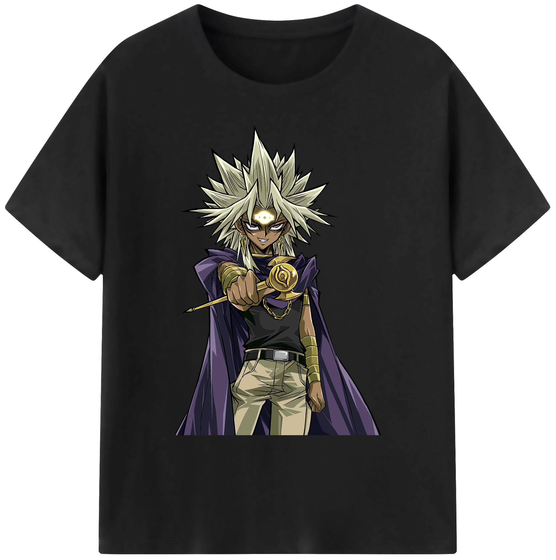 （画像用） 遊☆戯☆王 Yu-Gi-Oh! 綿100％ メンズ半袖Tシャツ｜肌触りやわらか＆通気性