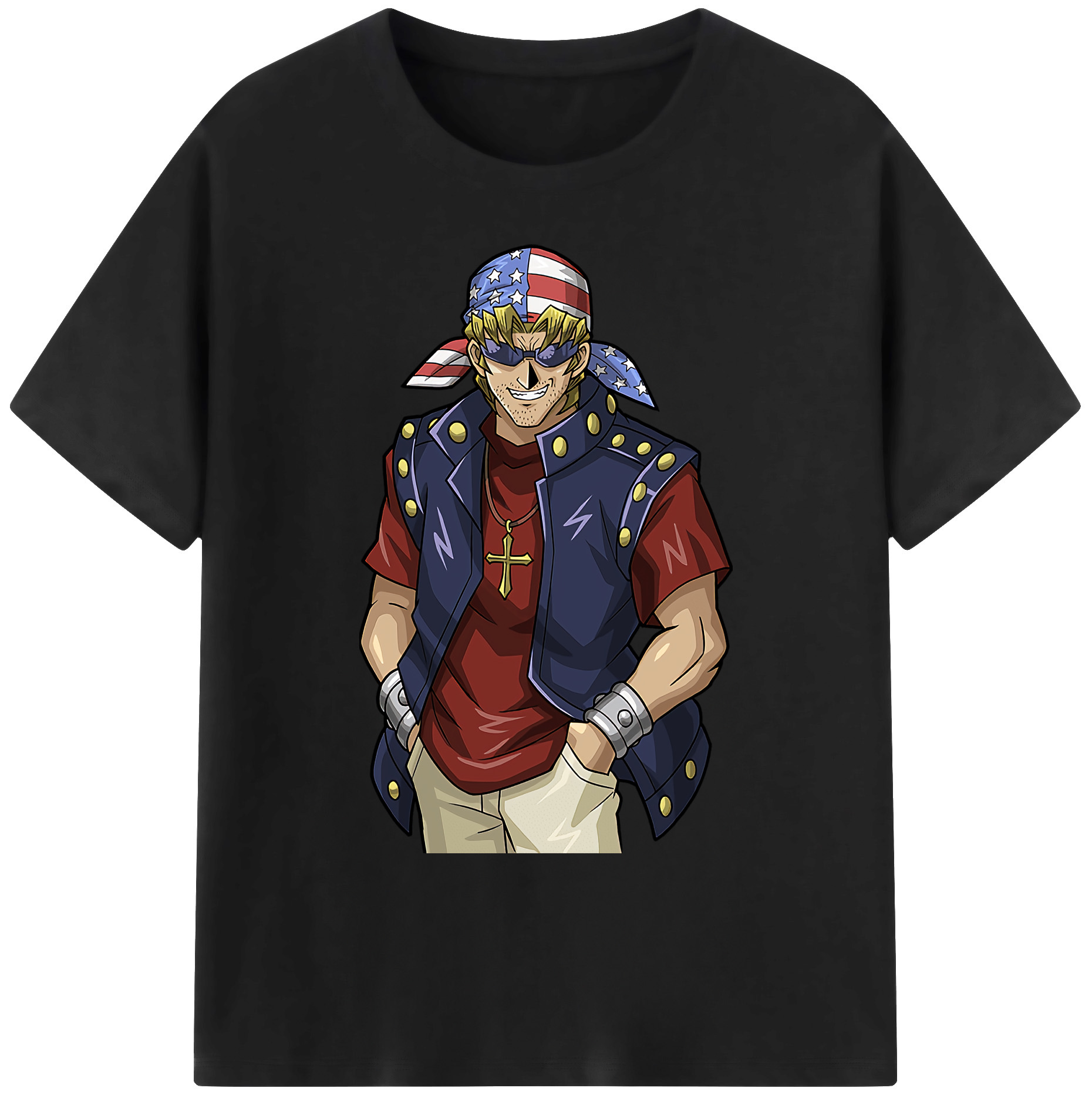 （画像用） 遊☆戯☆王 Yu-Gi-Oh! 綿100％ メンズ半袖Tシャツ｜肌触りやわらか＆通気性