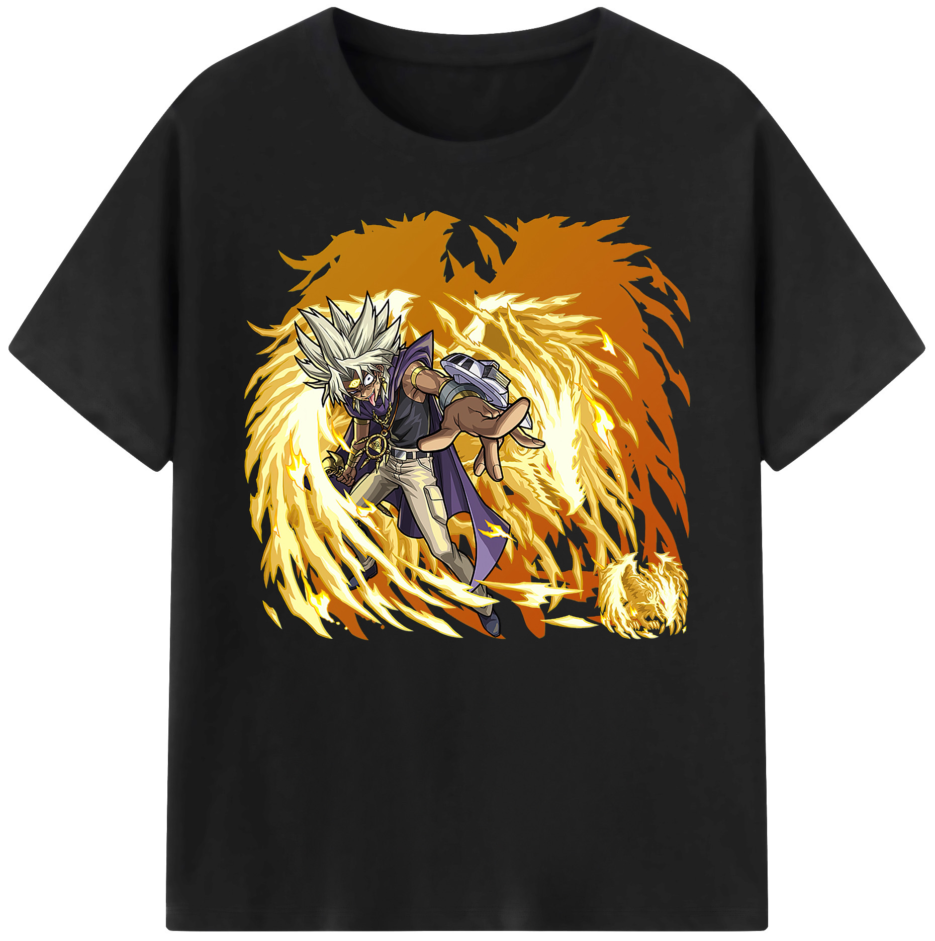 （画像用） 遊☆戯☆王 Yu-Gi-Oh! 綿100％ メンズ半袖Tシャツ｜肌触りやわらか＆通気性