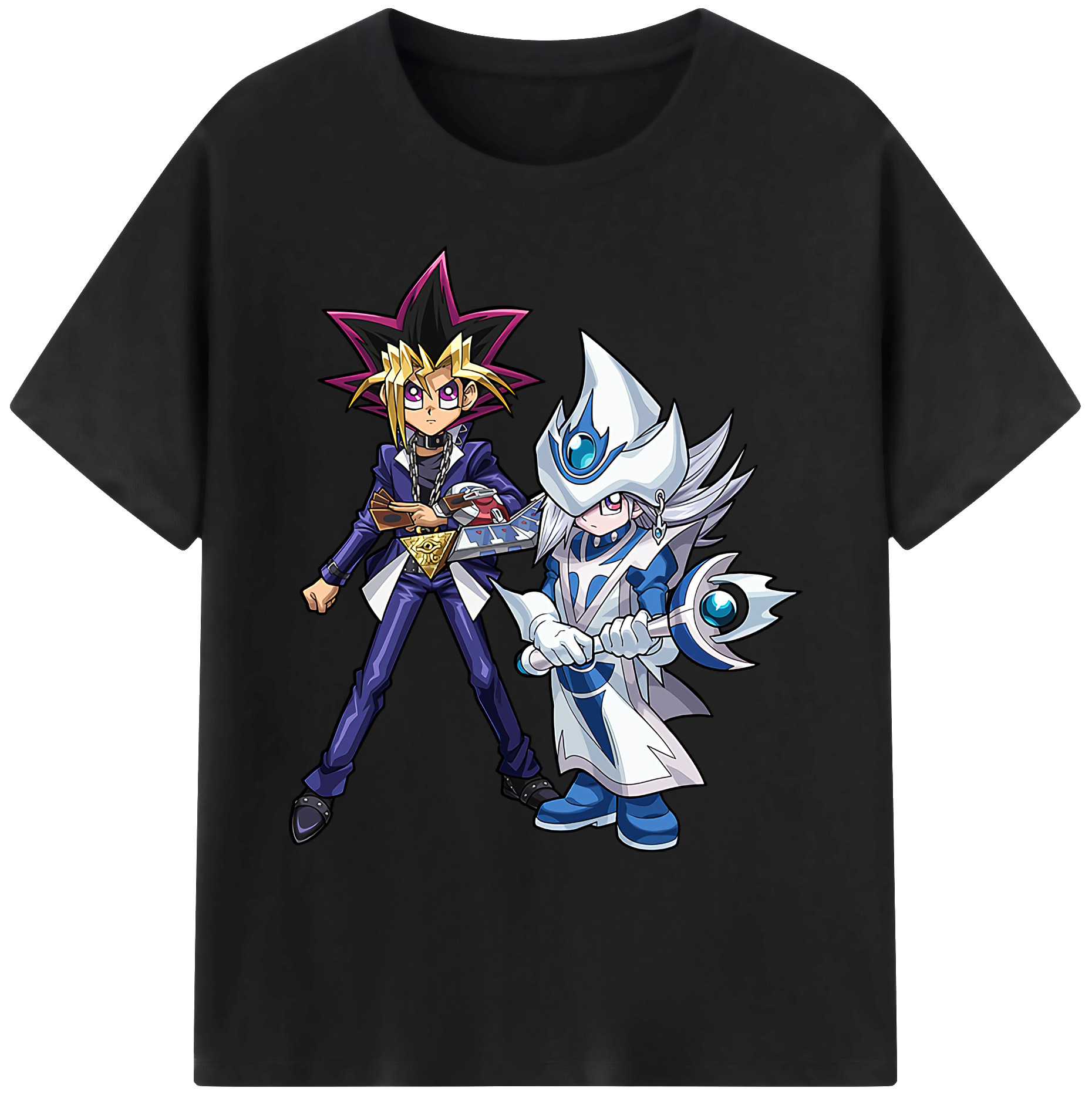 （画像用） 遊☆戯☆王 Yu-Gi-Oh! 綿100％ メンズ半袖Tシャツ｜肌触りやわらか＆通気性