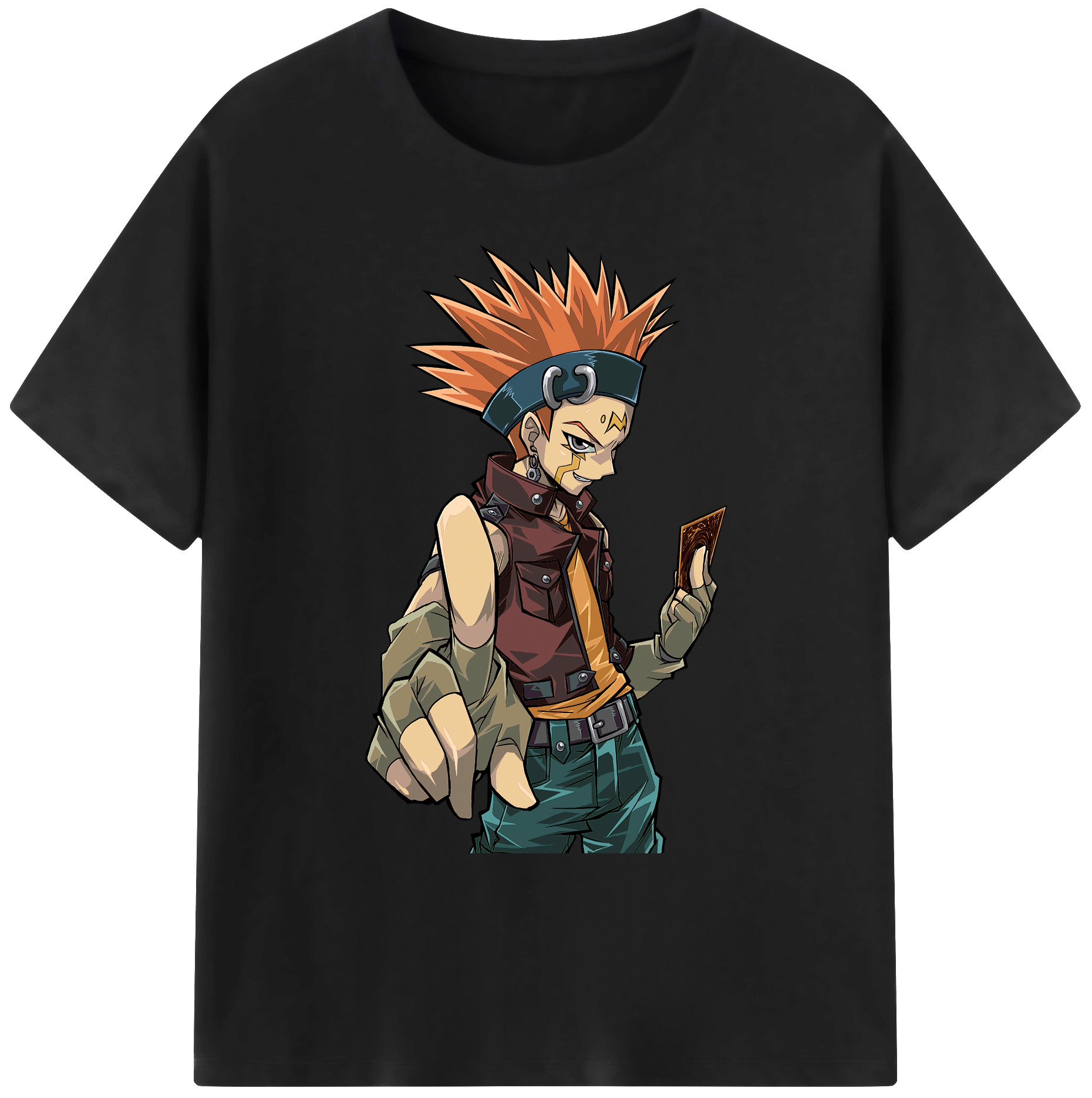 （画像用） 遊☆戯☆王 Yu-Gi-Oh! 綿100％ メンズ半袖Tシャツ｜肌触りやわらか＆通気性