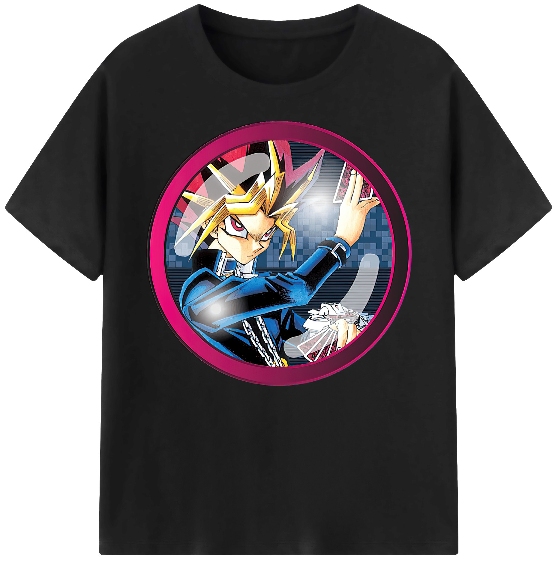 遊☆戯☆王 Yu-Gi-Oh! 綿100％ メンズ半袖Tシャツ｜肌触りやわらか＆通気性