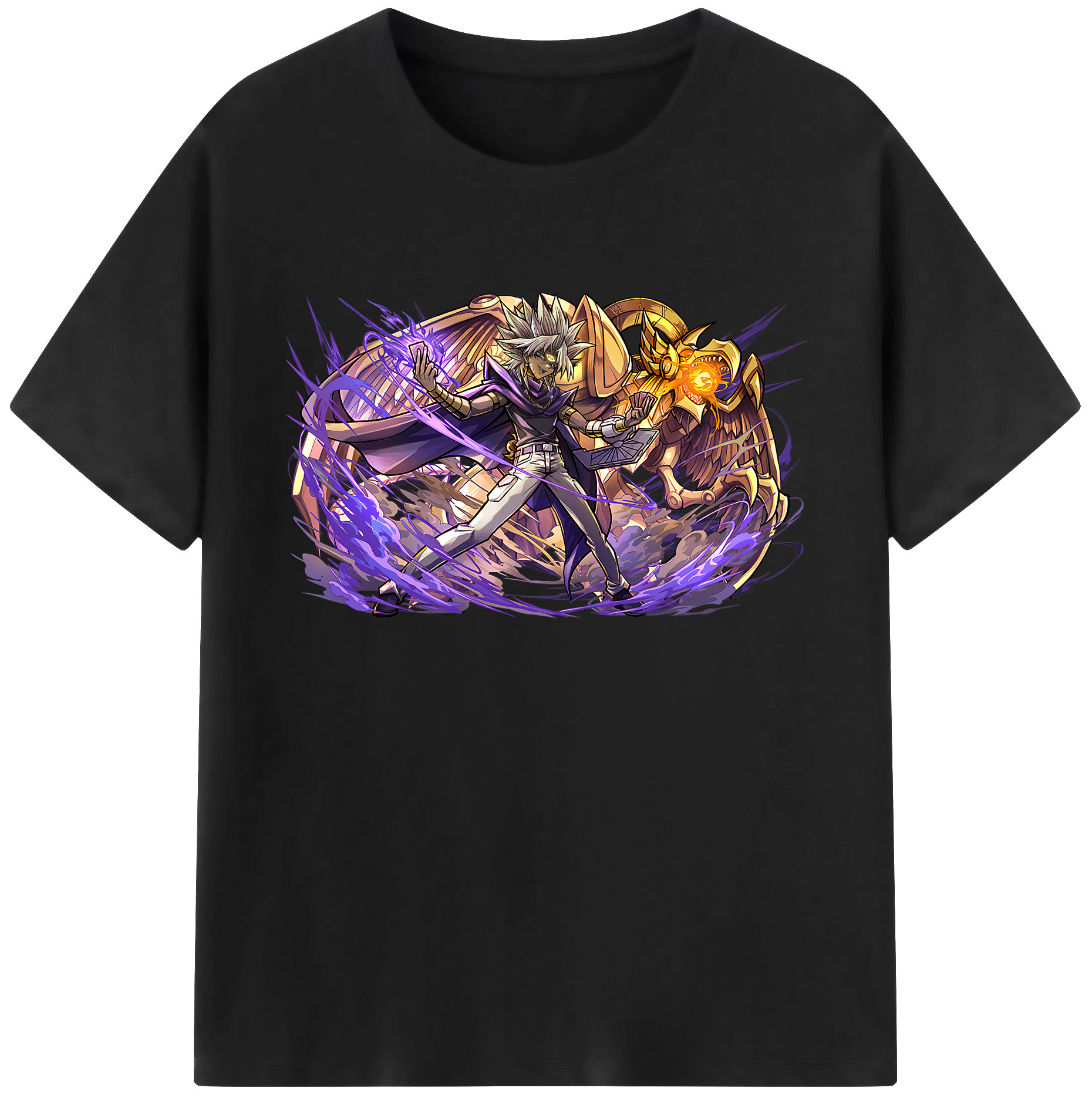 遊☆戯☆王 Yu-Gi-Oh! 綿100％ メンズ半袖Tシャツ｜肌触りやわらか＆通気性