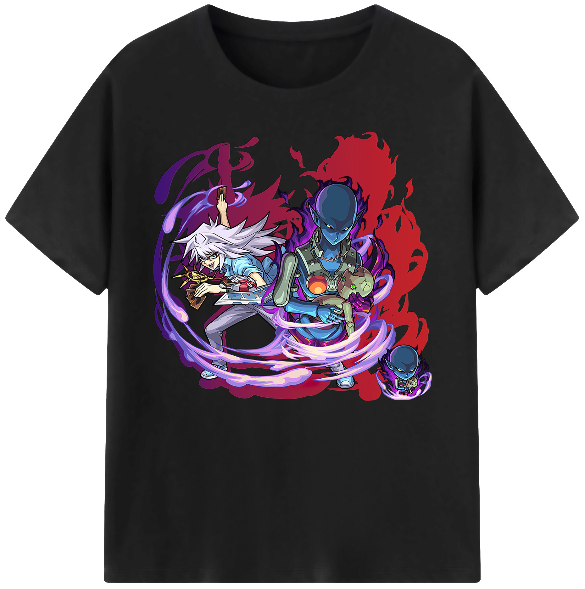 遊☆戯☆王 Yu-Gi-Oh! 綿100％ メンズ半袖Tシャツ｜肌触りやわらか＆通気性