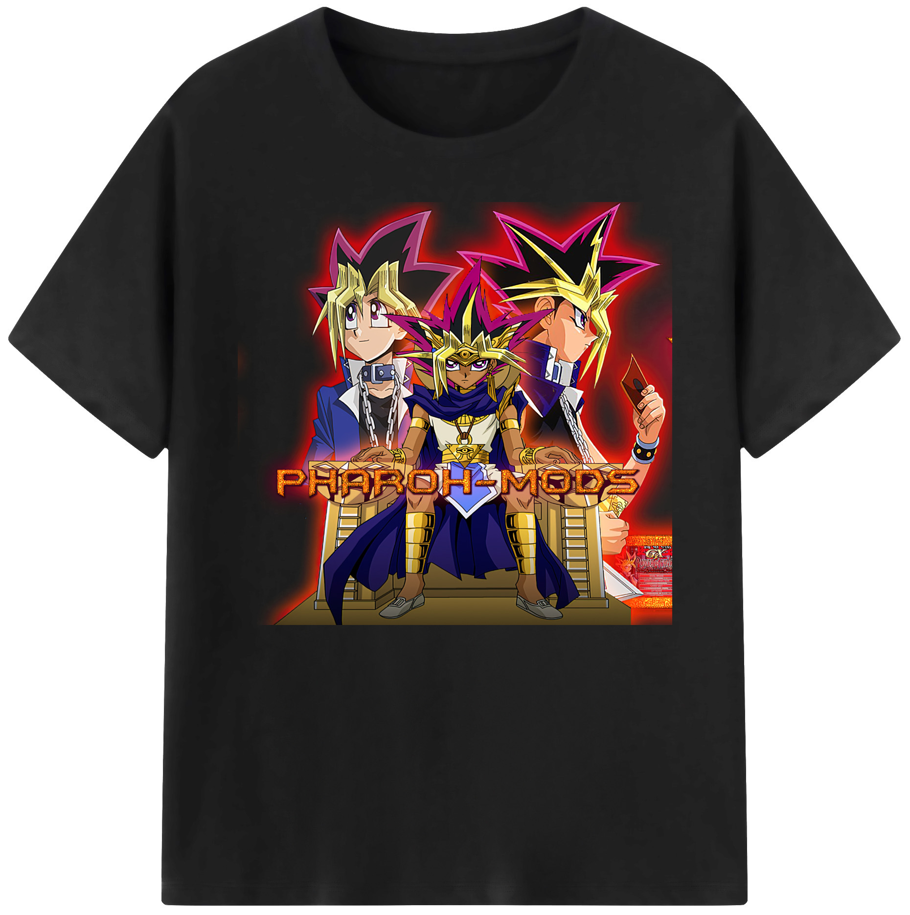 遊☆戯☆王 Yu-Gi-Oh! 綿100％ メンズ半袖Tシャツ｜肌触りやわらか＆通気性