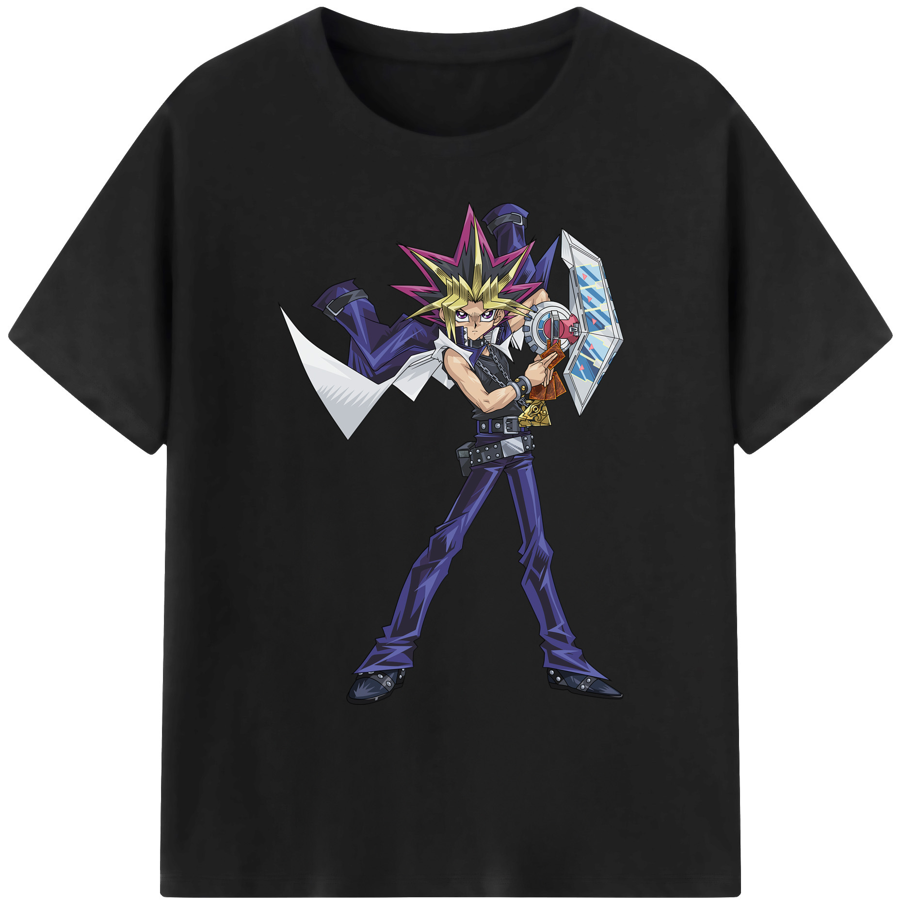 遊☆戯☆王 Yu-Gi-Oh! 綿100％ メンズ半袖Tシャツ｜肌触りやわらか＆通気性