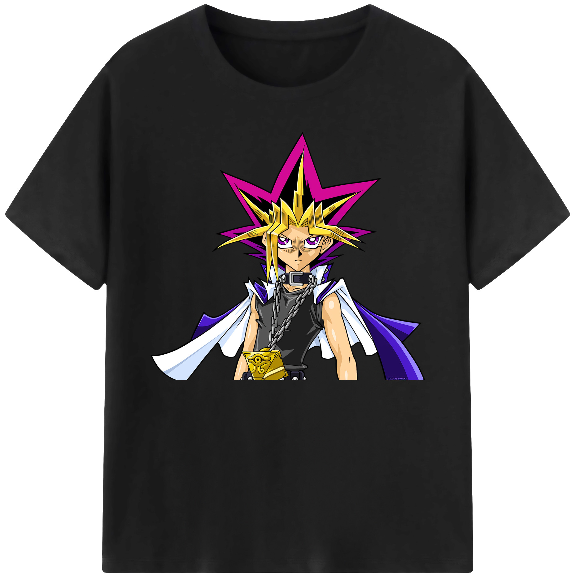（画像用） 遊☆戯☆王 Yu-Gi-Oh! 綿100％ メンズ半袖Tシャツ｜肌触りやわらか＆通気性
