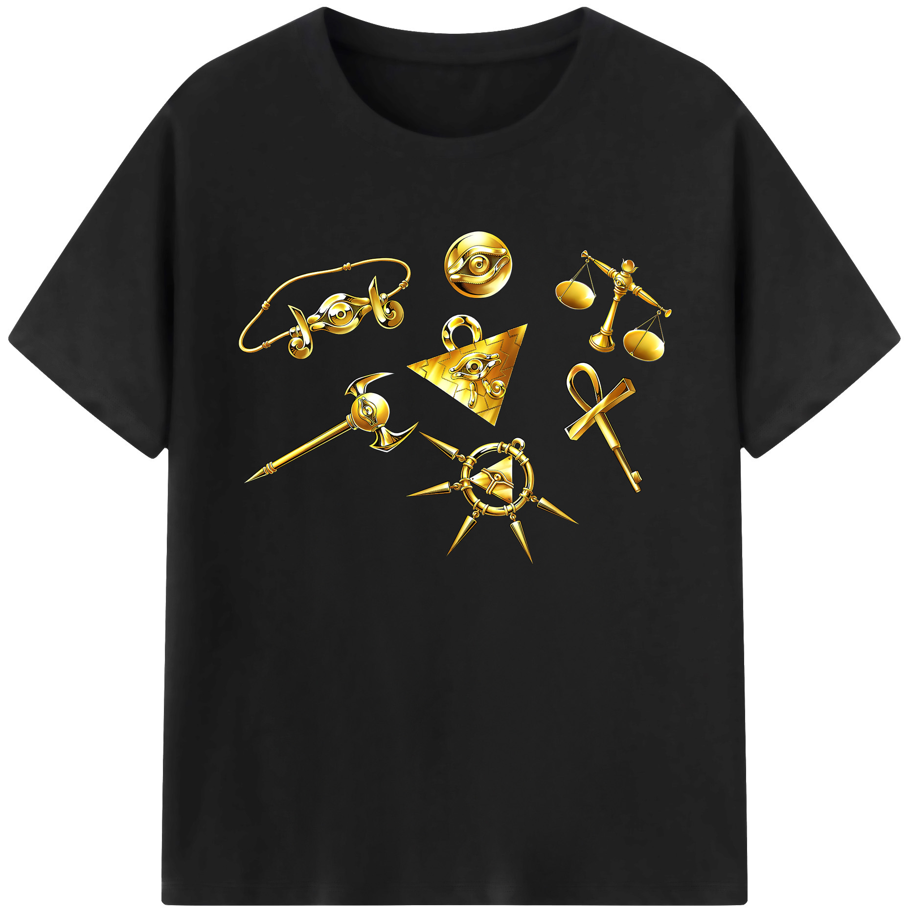 （画像用） 遊☆戯☆王 Yu-Gi-Oh! 綿100％ メンズ半袖Tシャツ｜肌触りやわらか＆通気性