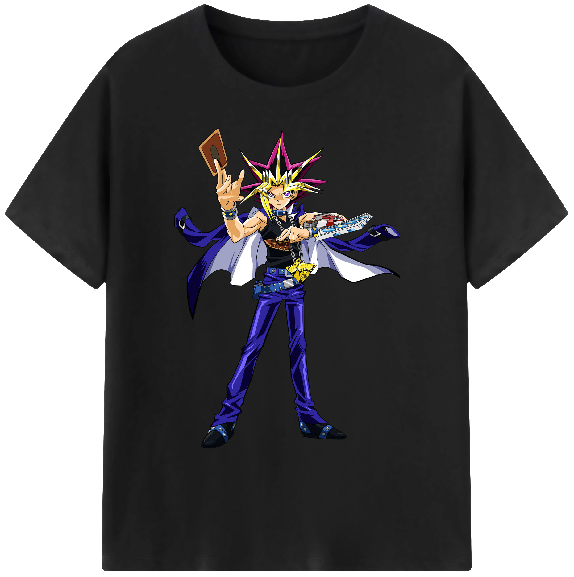 （画像用） 遊☆戯☆王 Yu-Gi-Oh! 綿100％ メンズ半袖Tシャツ｜肌触りやわらか＆通気性