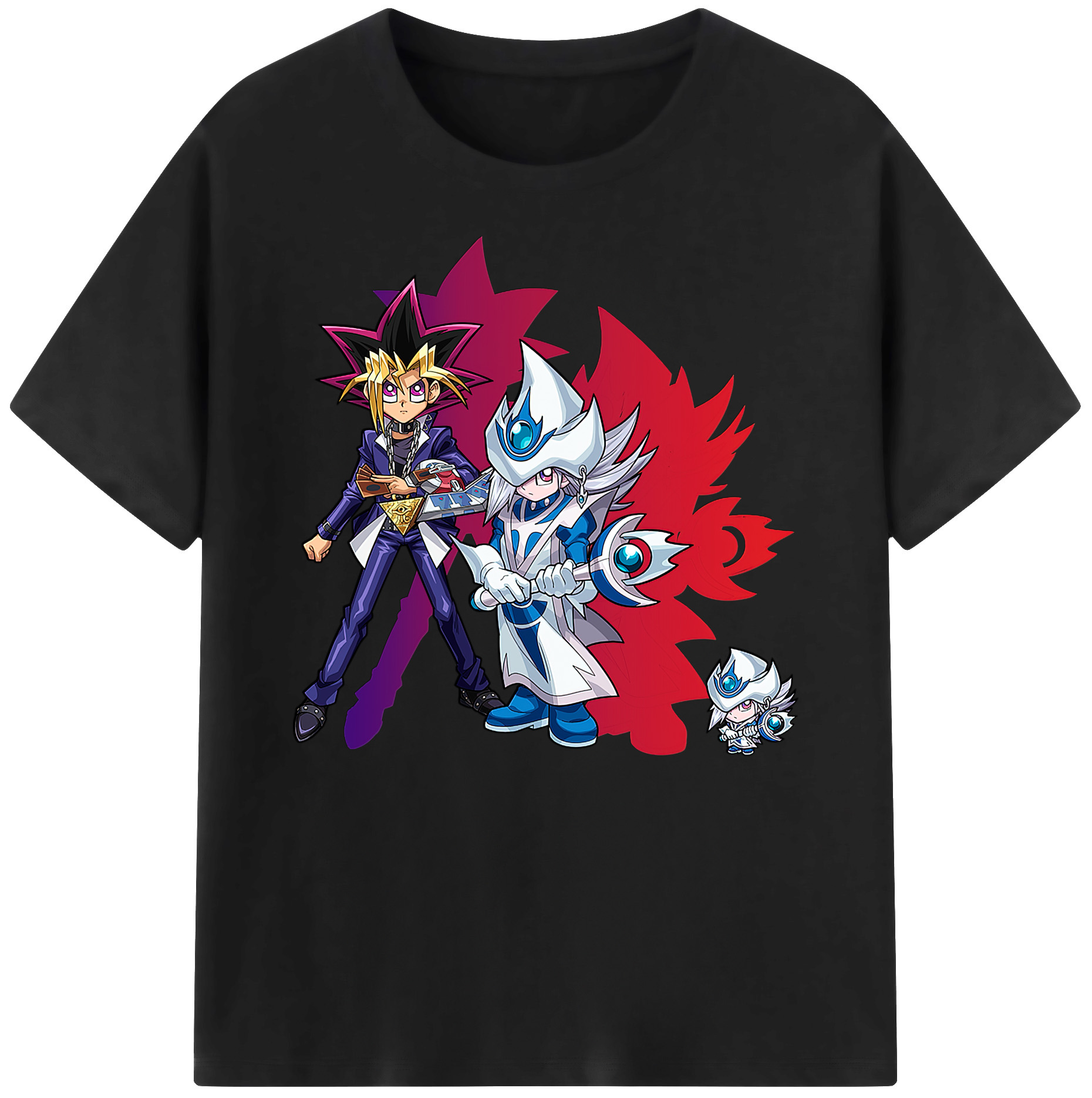 （画像用） 遊☆戯☆王 Yu-Gi-Oh! 綿100％ メンズ半袖Tシャツ｜肌触りやわらか＆通気性