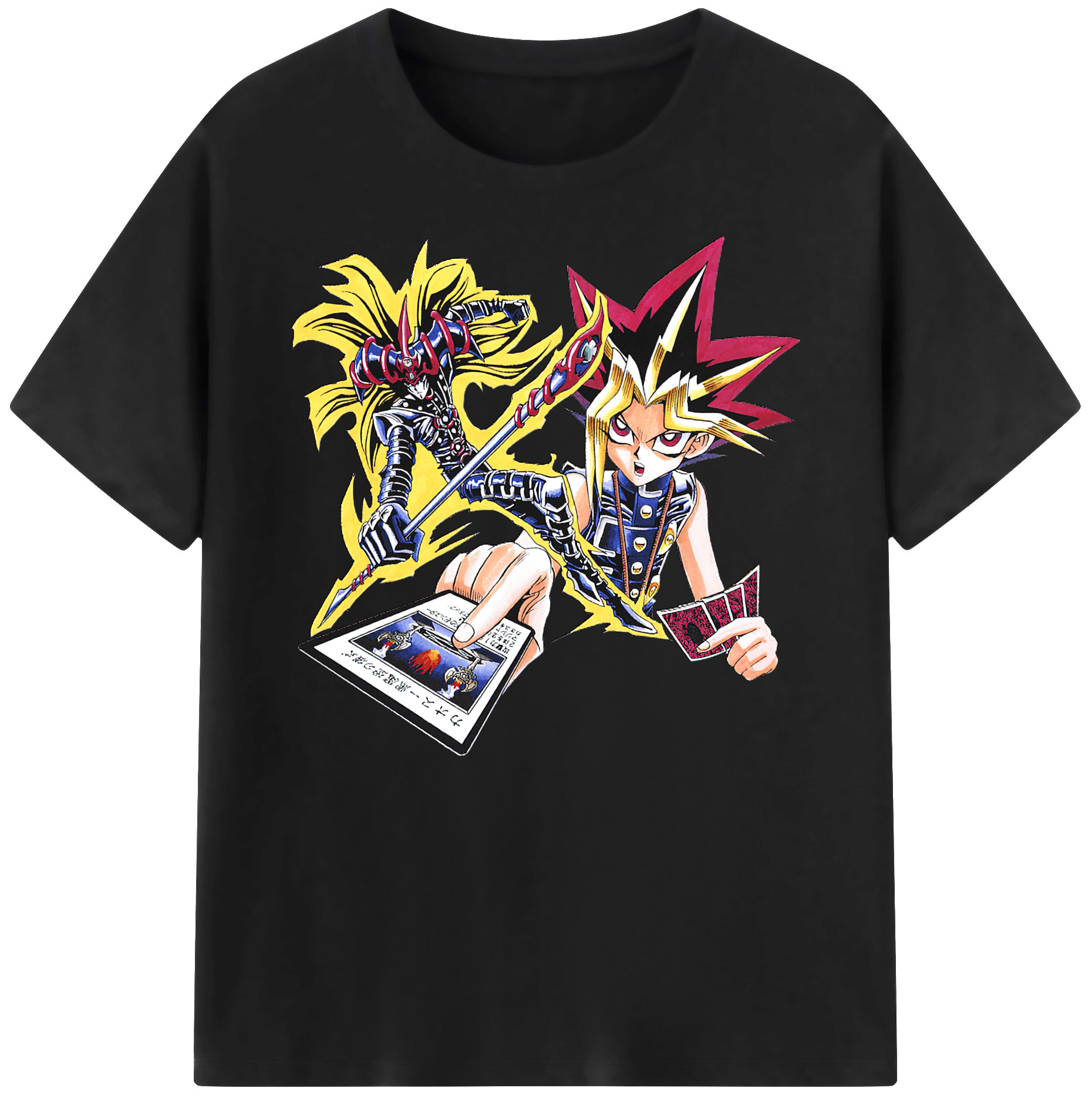 （画像用） 遊☆戯☆王 Yu-Gi-Oh! 綿100％ メンズ半袖Tシャツ｜肌触りやわらか＆通気性