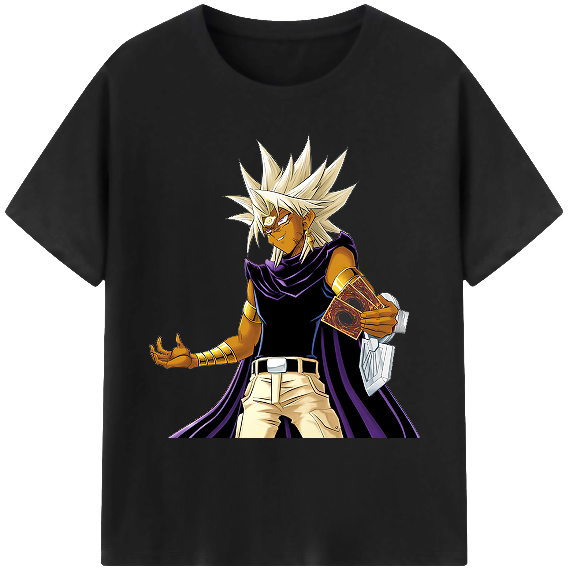 （画像用） 遊☆戯☆王 Yu-Gi-Oh! 綿100％ メンズ半袖Tシャツ｜肌触りやわらか＆通気性