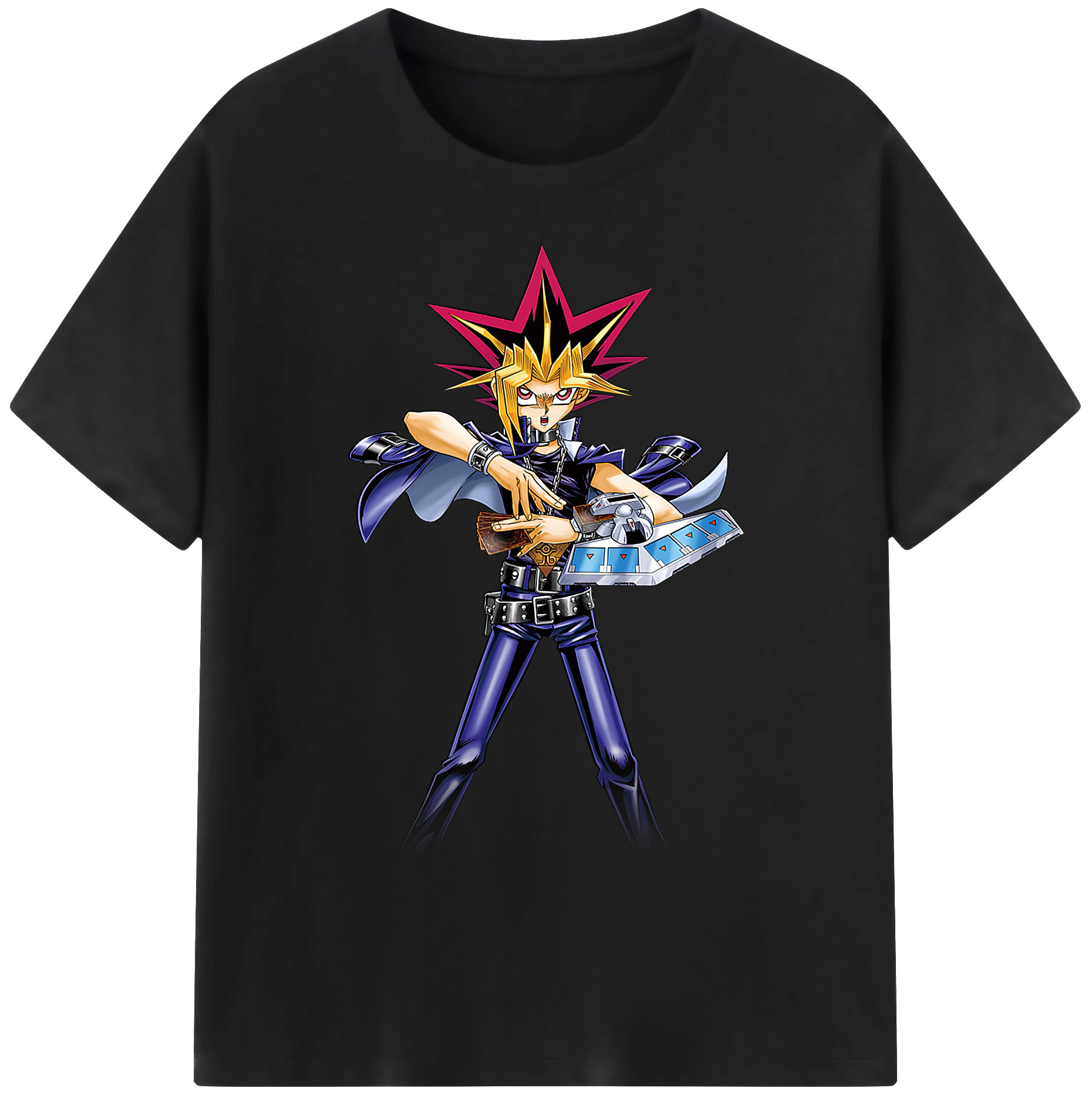 （画像用） 遊☆戯☆王 Yu-Gi-Oh! 綿100％ メンズ半袖Tシャツ｜肌触りやわらか＆通気性