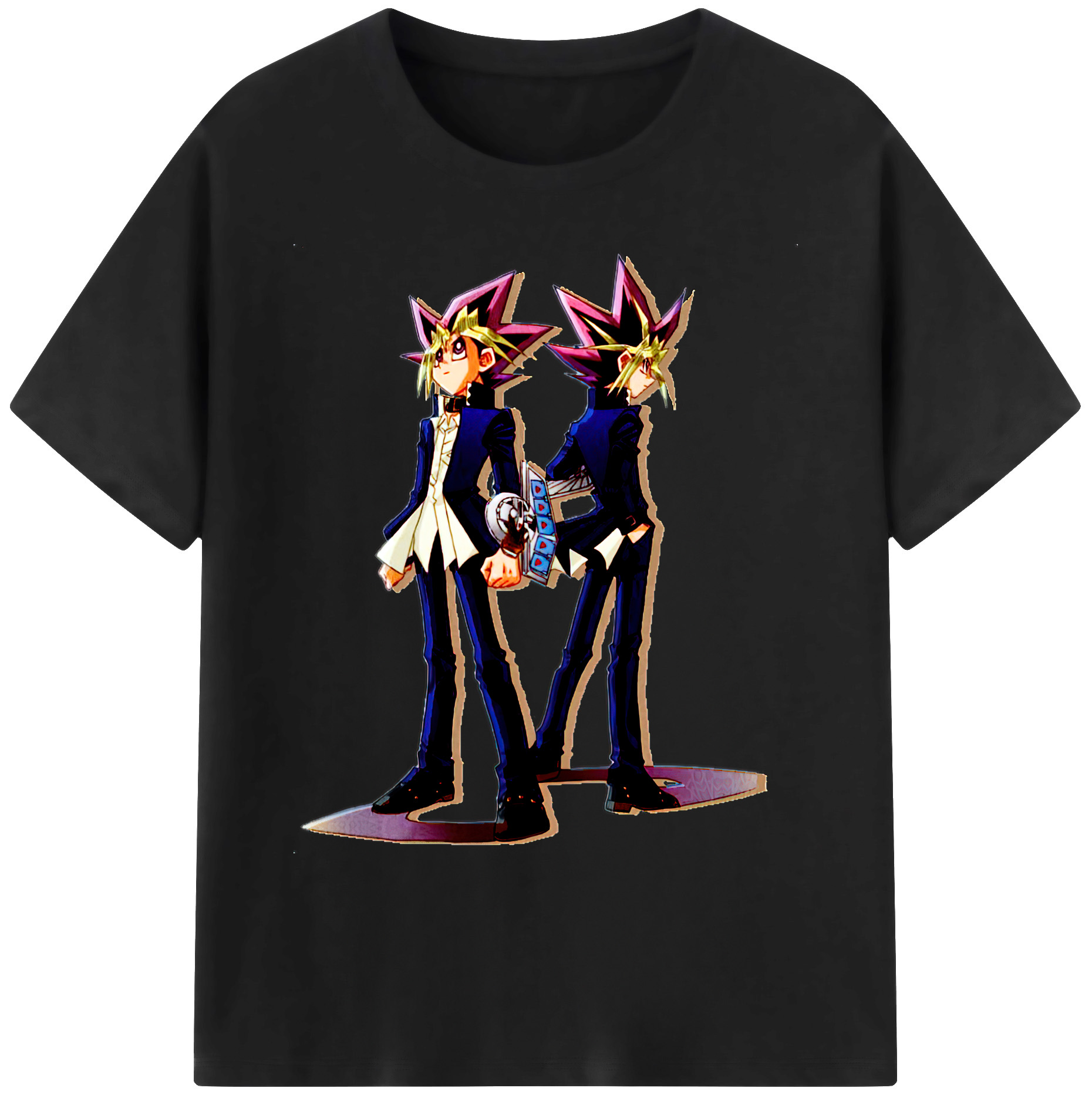 （画像用） 遊☆戯☆王 Yu-Gi-Oh! 綿100％ メンズ半袖Tシャツ｜肌触りやわらか＆通気性