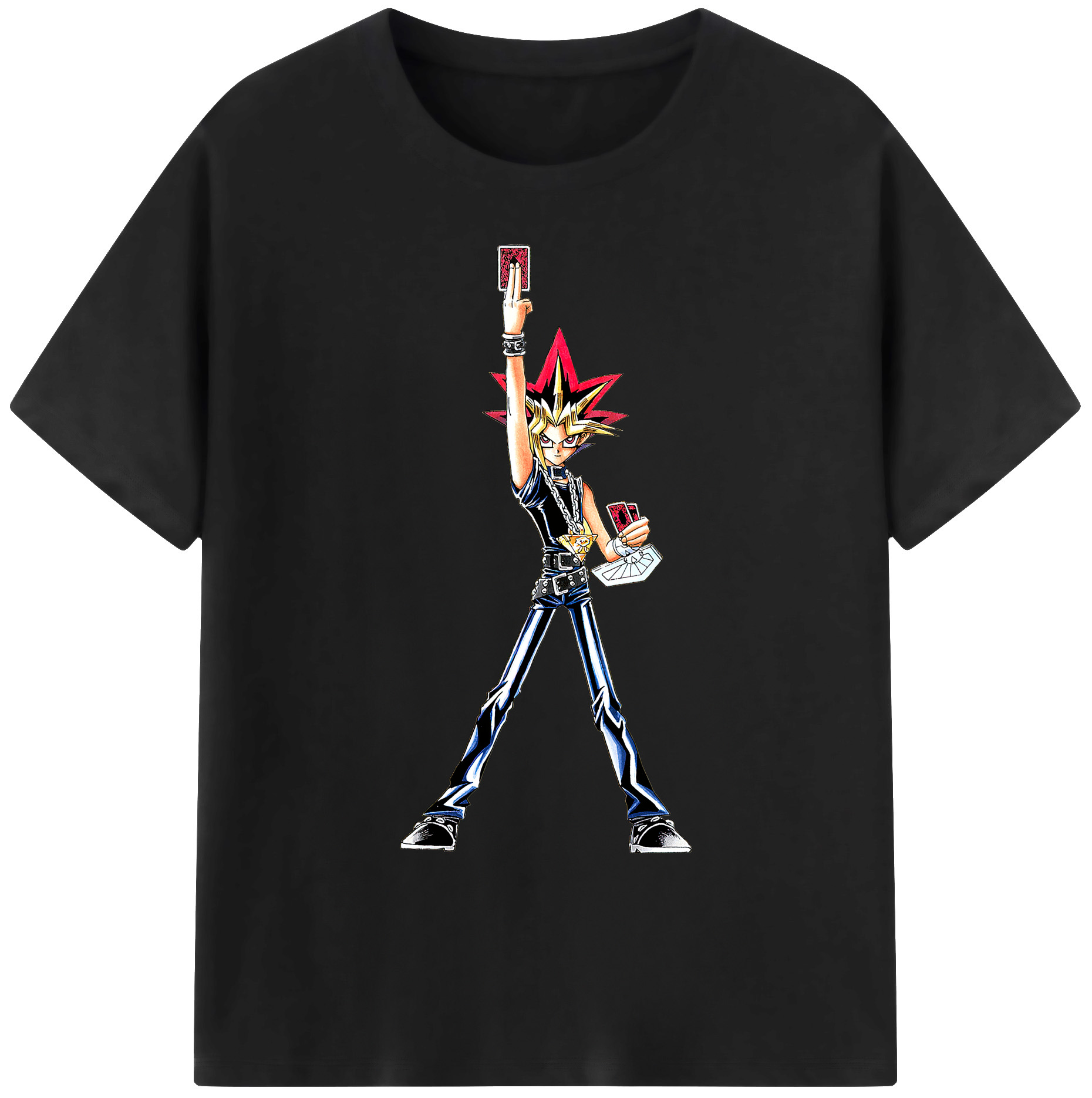 （画像用） 遊☆戯☆王 Yu-Gi-Oh! 綿100％ メンズ半袖Tシャツ｜肌触りやわらか＆通気性