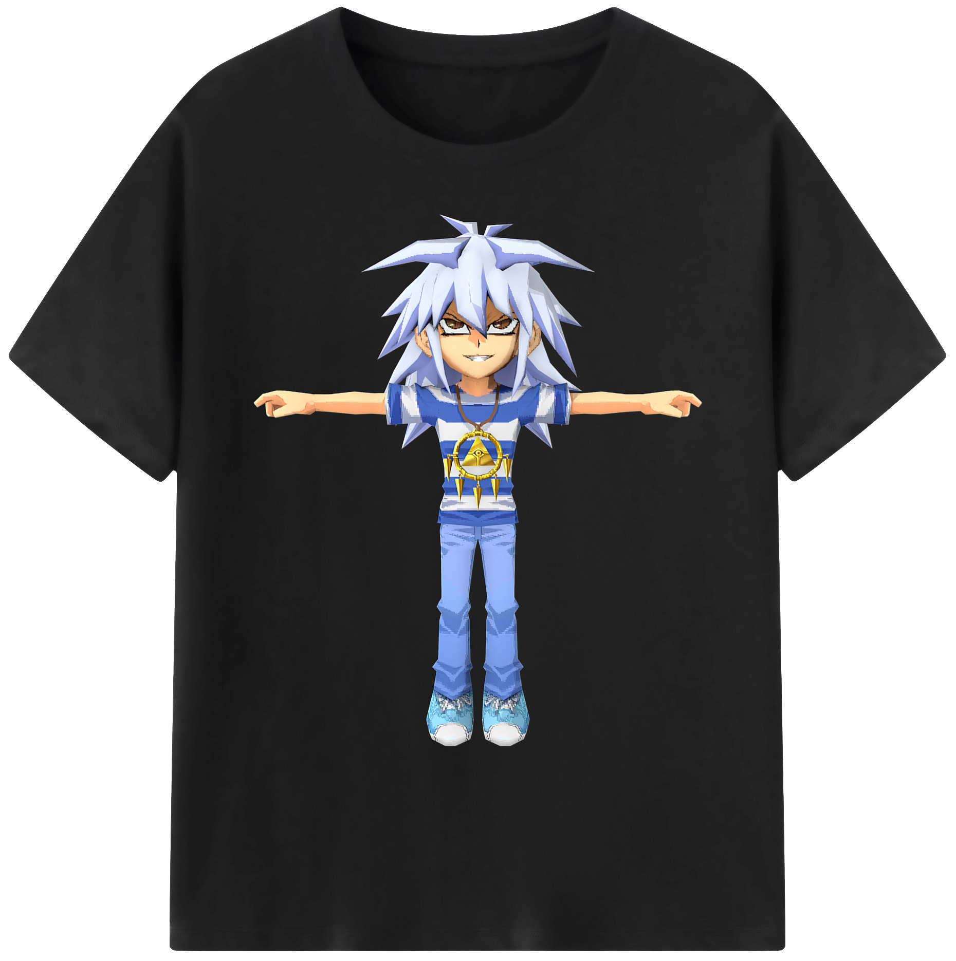 （画像用） 遊☆戯☆王 Yu-Gi-Oh! 綿100％ メンズ半袖Tシャツ｜肌触りやわらか＆通気性