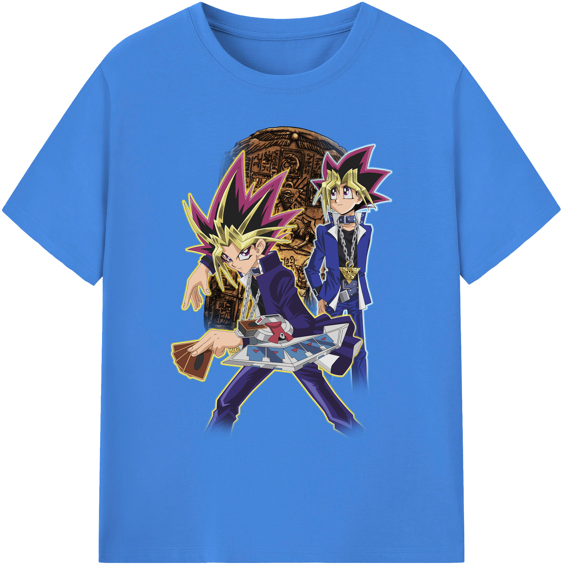 （画像用） 遊☆戯☆王 Yu-Gi-Oh! 綿100％ メンズ半袖Tシャツ｜肌触りやわらか＆通気性