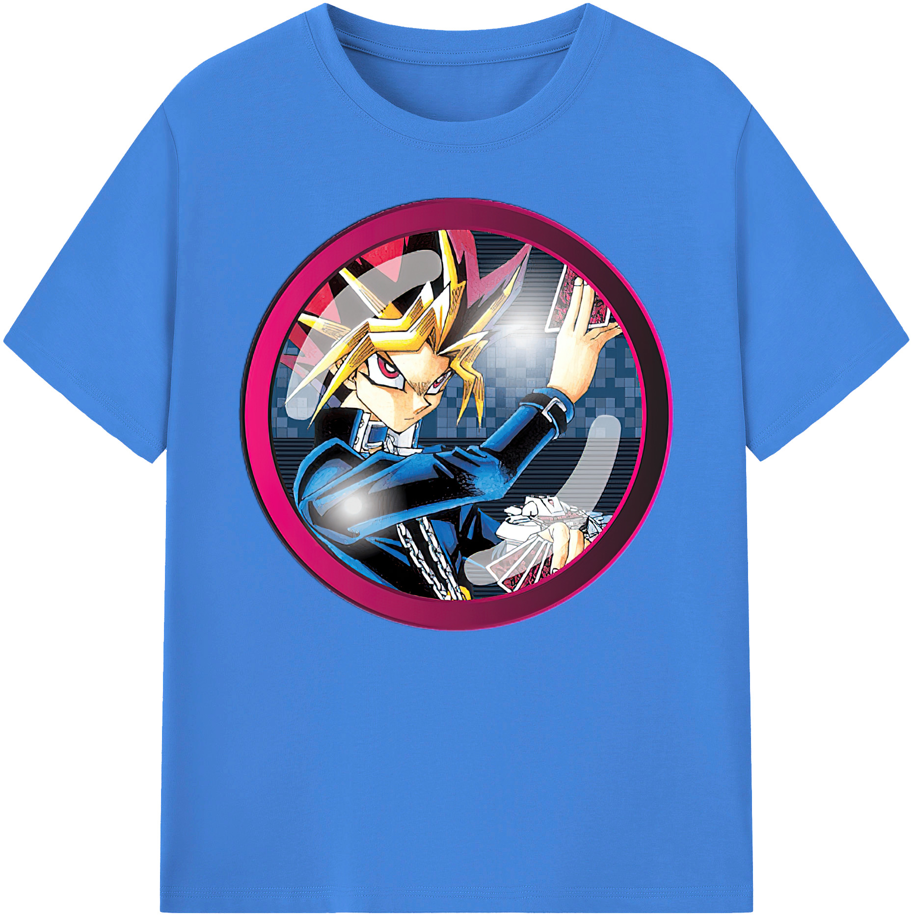 遊☆戯☆王 Yu-Gi-Oh! 綿100％ メンズ半袖Tシャツ｜肌触りやわらか＆通気性