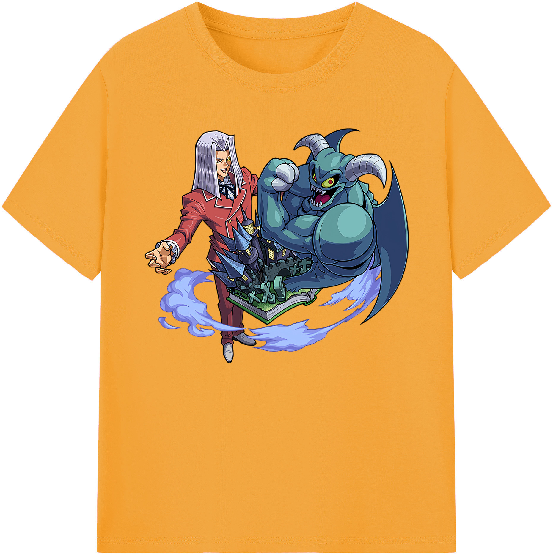 （画像用） 遊☆戯☆王 Yu-Gi-Oh! 綿100％ メンズ半袖Tシャツ｜肌触りやわらか＆通気性