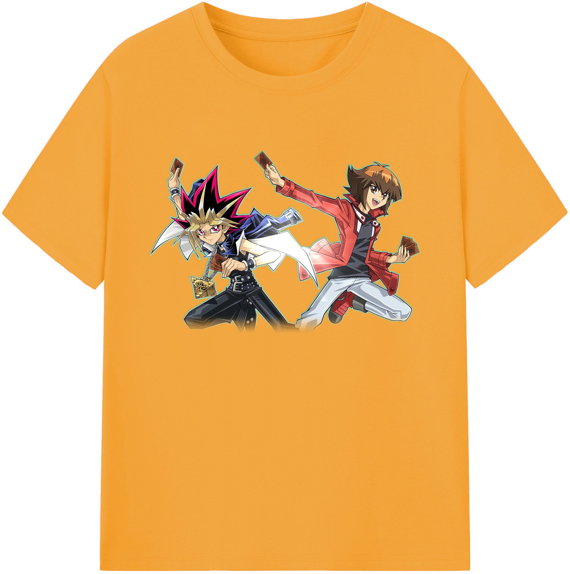 （画像用） 遊☆戯☆王 Yu-Gi-Oh! 綿100％ メンズ半袖Tシャツ｜肌触りやわらか＆通気性