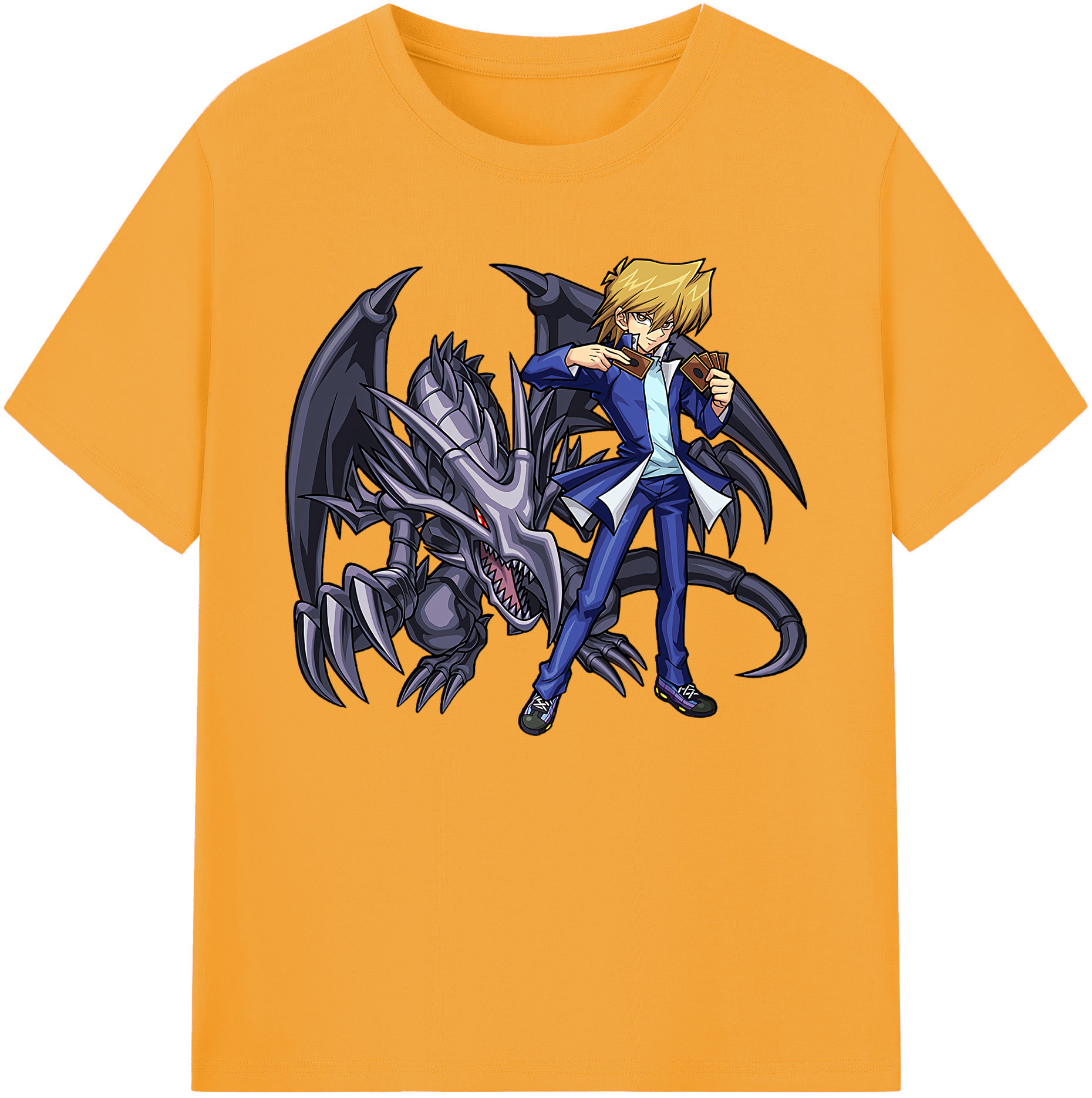 （画像用） 遊☆戯☆王 Yu-Gi-Oh! 綿100％ メンズ半袖Tシャツ｜肌触りやわらか＆通気性