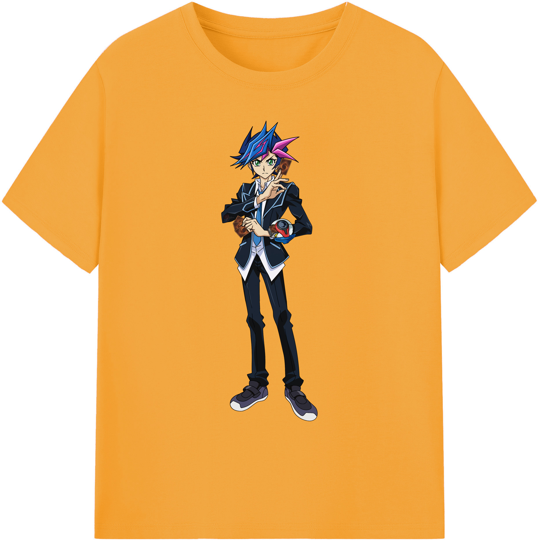 （画像用） 遊☆戯☆王 Yu-Gi-Oh! 綿100％ メンズ半袖Tシャツ｜肌触りやわらか＆通気性