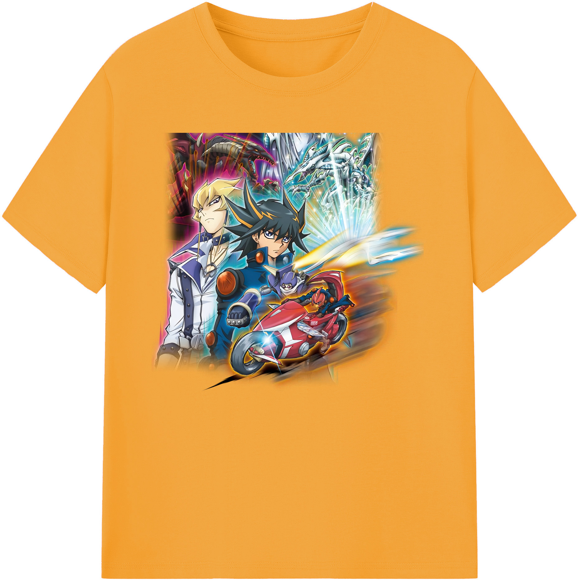 （画像用） 遊☆戯☆王 Yu-Gi-Oh! 綿100％ メンズ半袖Tシャツ｜肌触りやわらか＆通気性