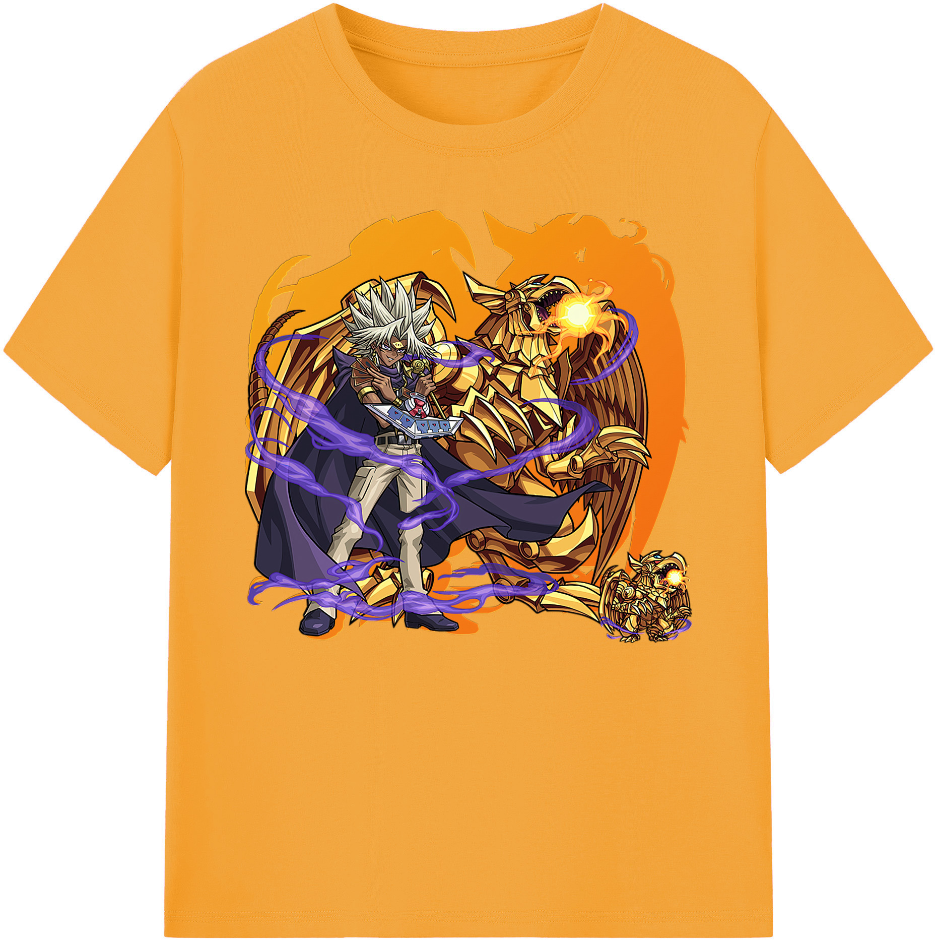 （画像用） 遊☆戯☆王 Yu-Gi-Oh! 綿100％ メンズ半袖Tシャツ｜肌触りやわらか＆通気性