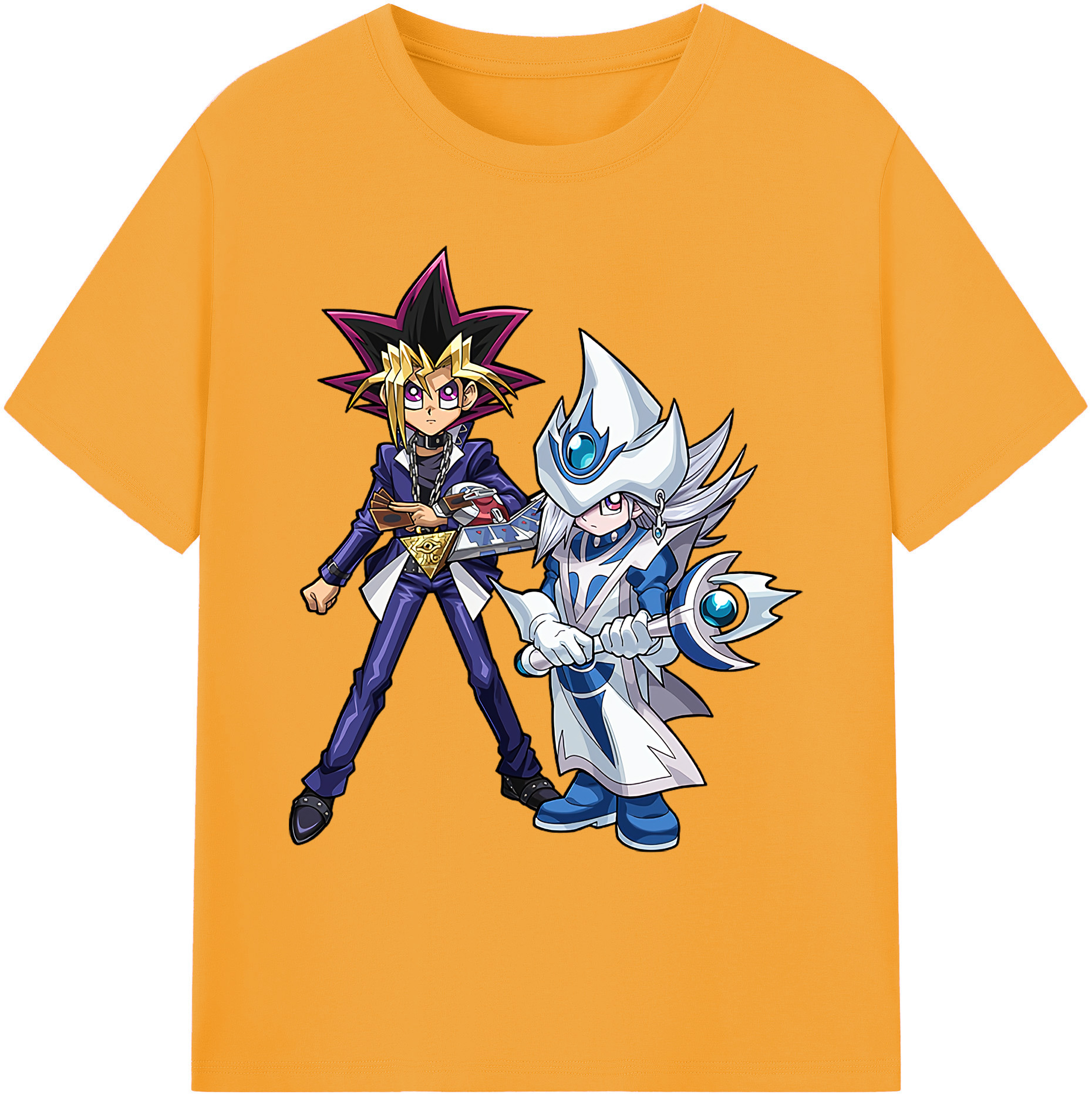 （画像用） 遊☆戯☆王 Yu-Gi-Oh! 綿100％ メンズ半袖Tシャツ｜肌触りやわらか＆通気性