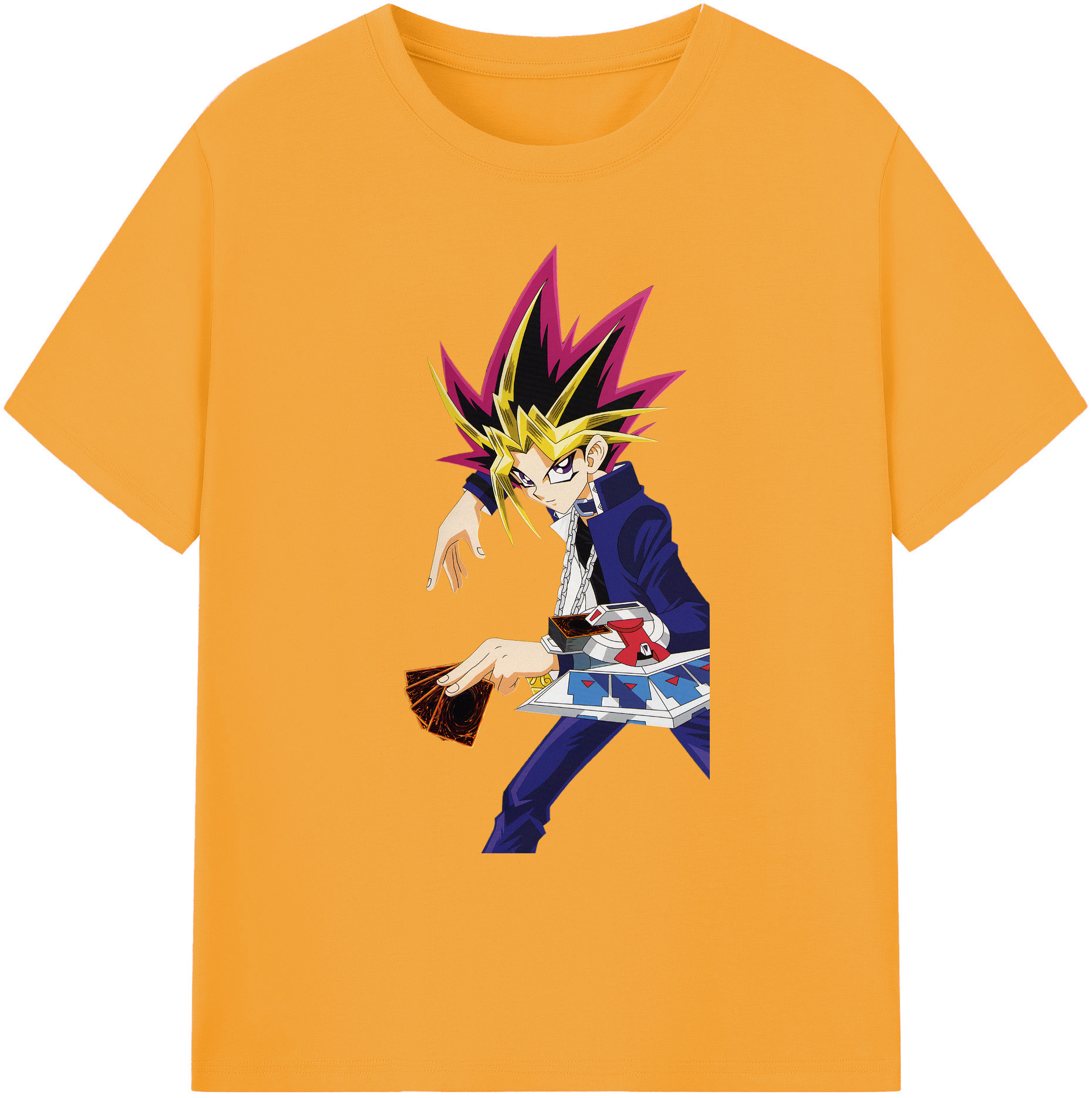 （画像用） 遊☆戯☆王 Yu-Gi-Oh! 綿100％ メンズ半袖Tシャツ｜肌触りやわらか＆通気性