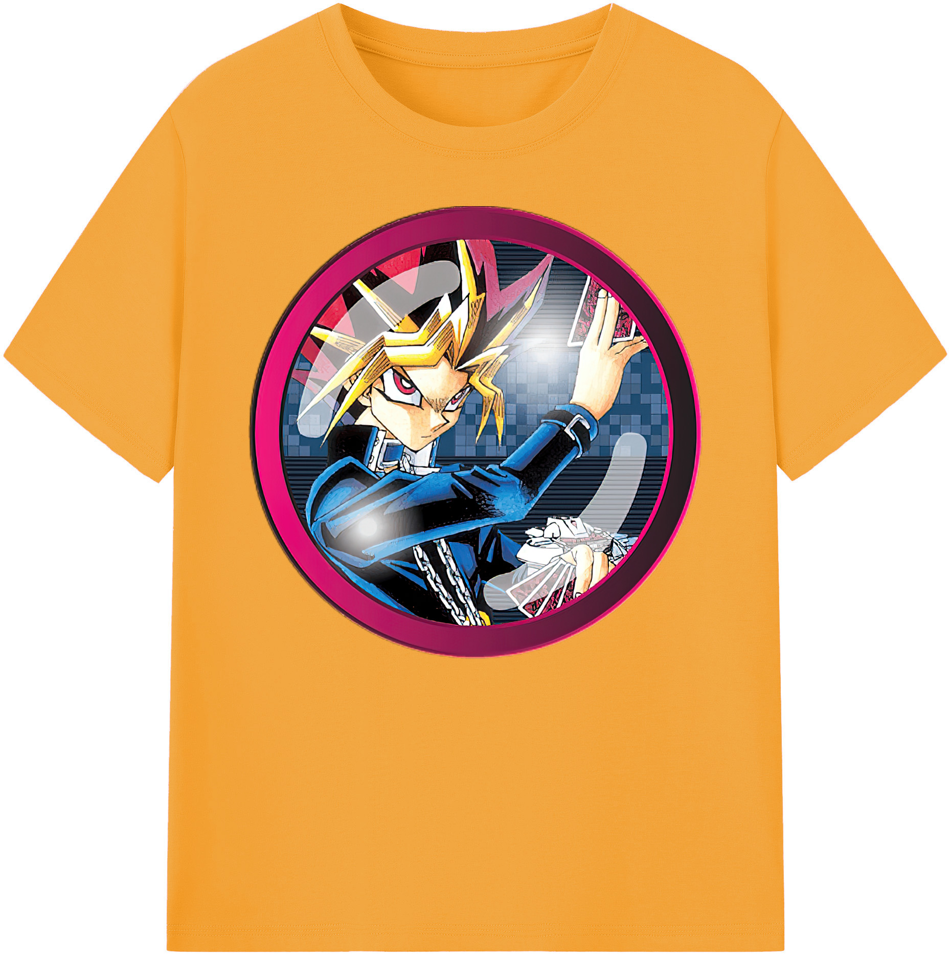 遊☆戯☆王 Yu-Gi-Oh! 綿100％ メンズ半袖Tシャツ｜肌触りやわらか＆通気性