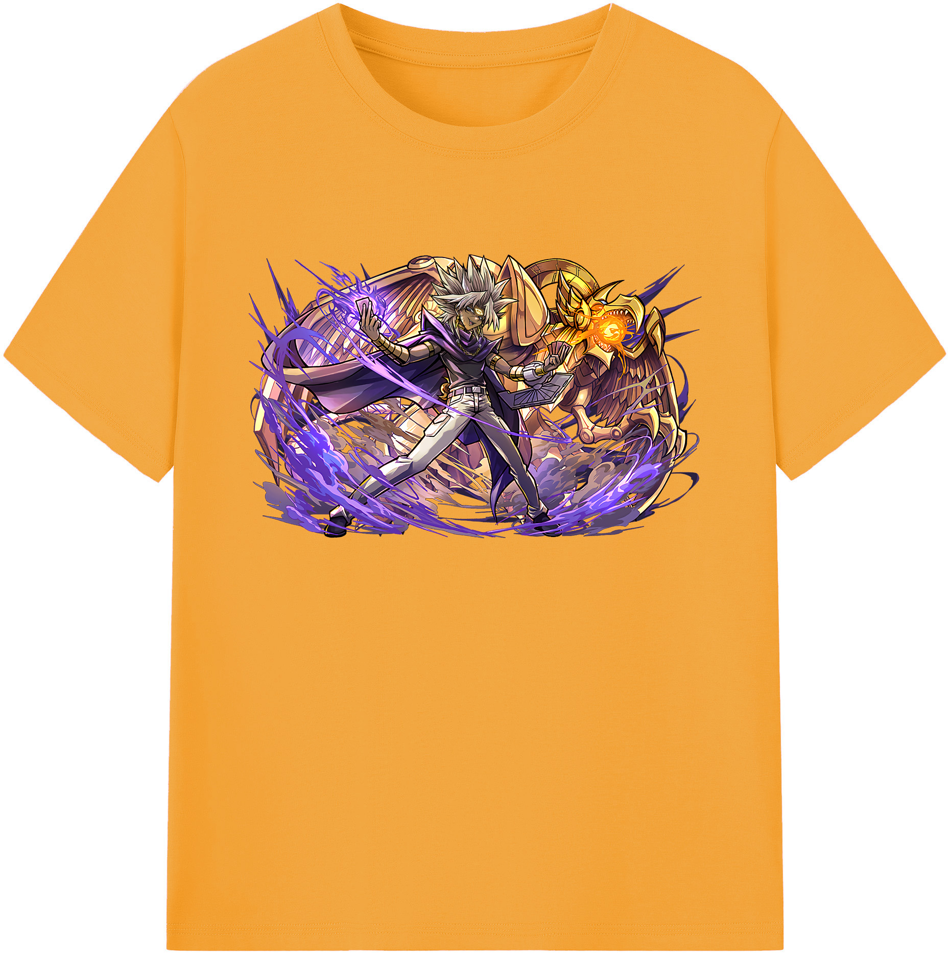 遊☆戯☆王 Yu-Gi-Oh! 綿100％ メンズ半袖Tシャツ｜肌触りやわらか＆通気性