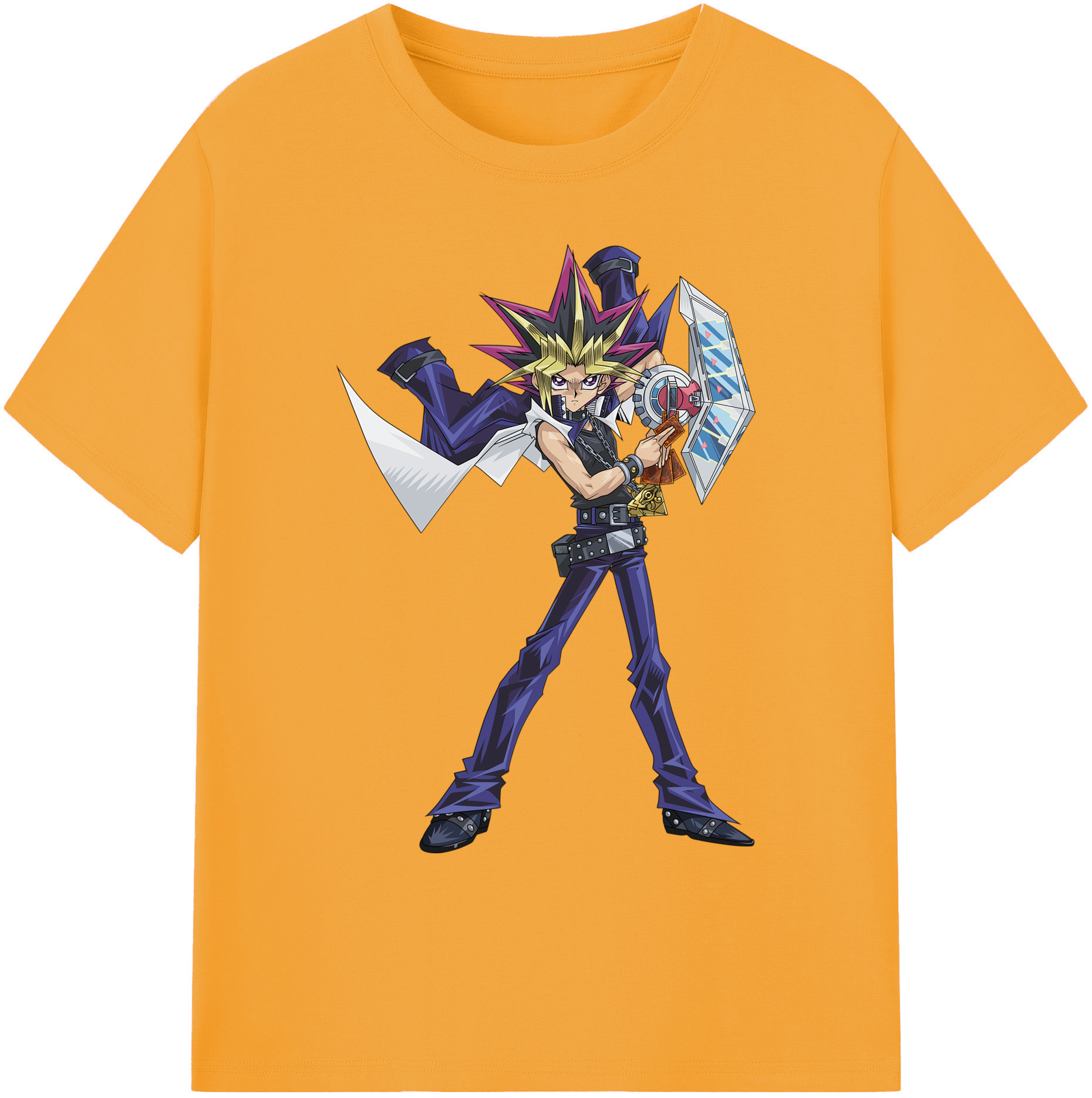 遊☆戯☆王 Yu-Gi-Oh! 綿100％ メンズ半袖Tシャツ｜肌触りやわらか＆通気性